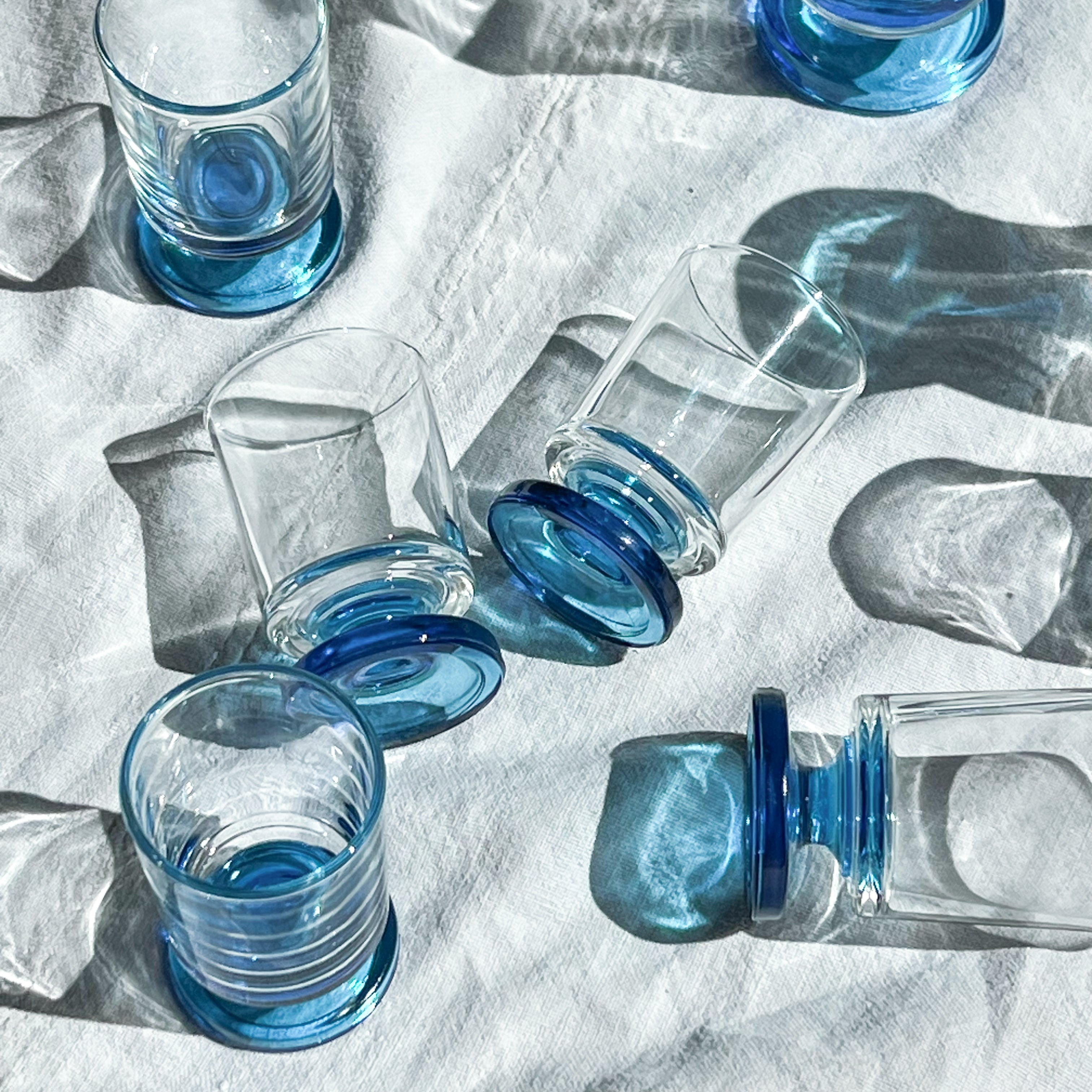 Blue Short-Stem Glasses
