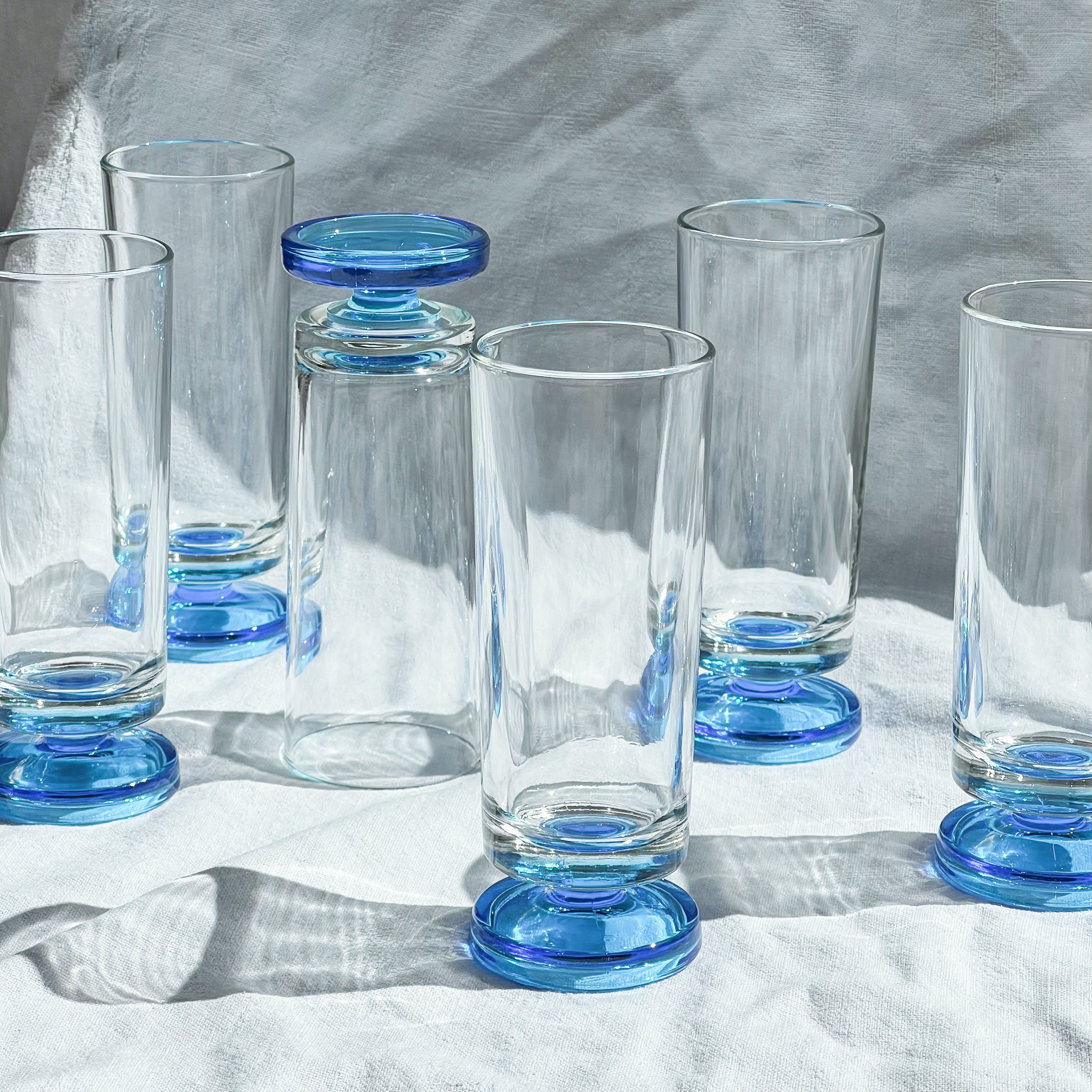 Blue Short-Stem Glasses