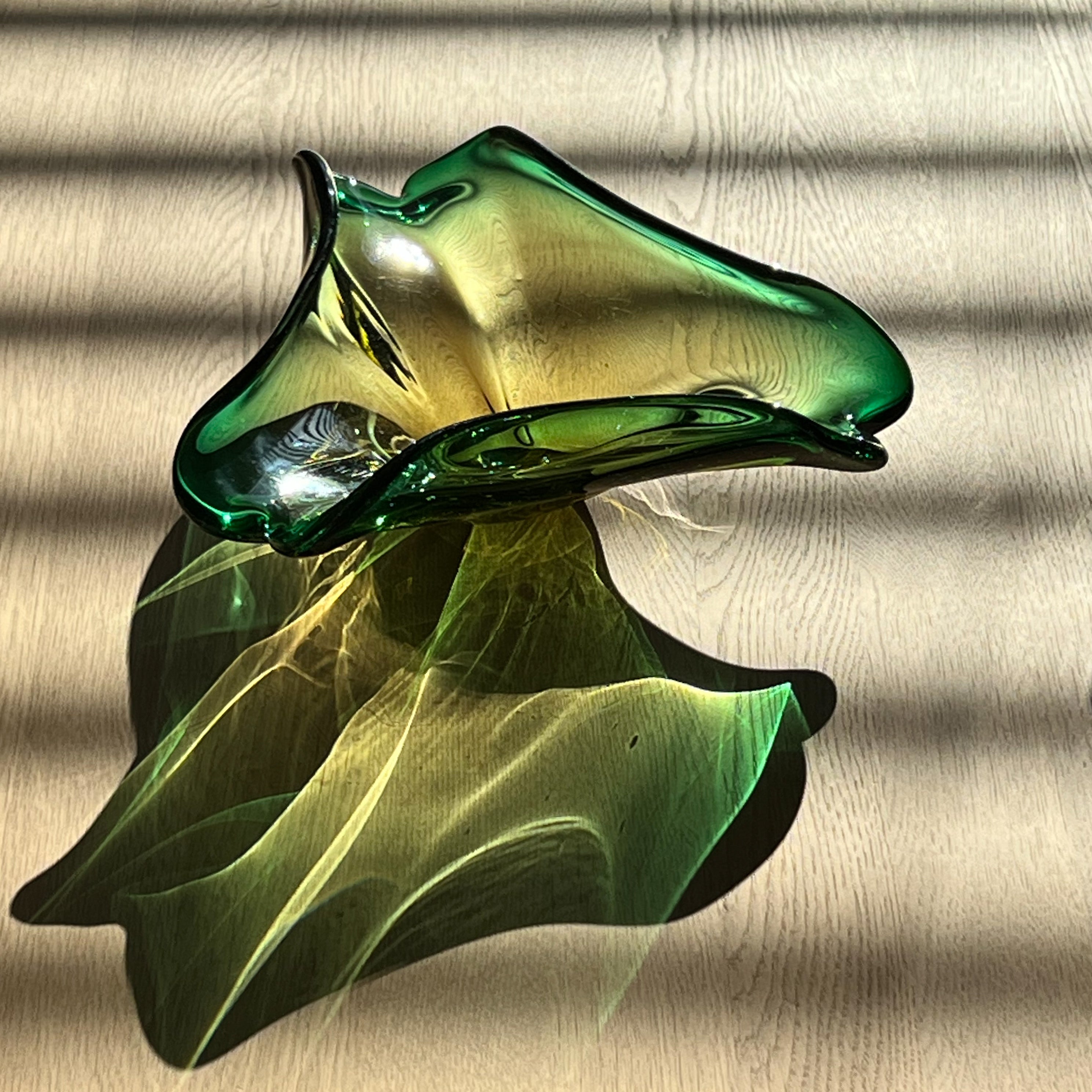 Green Murano Centrepiece