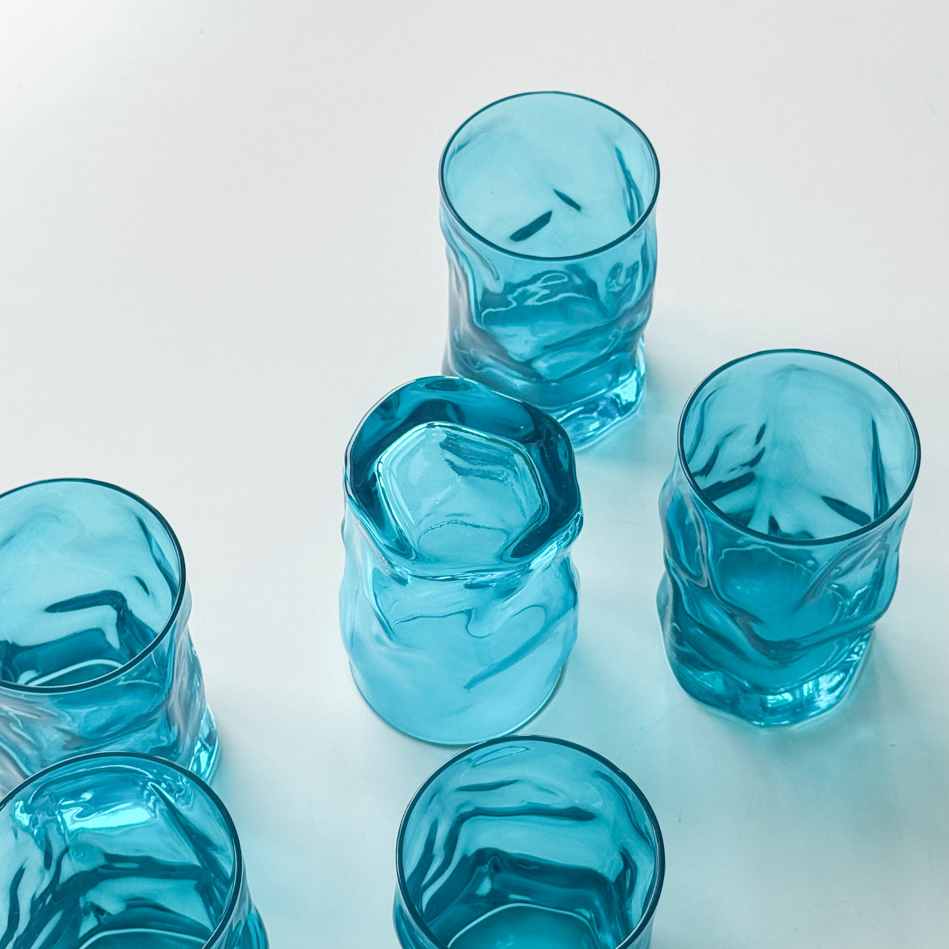 Organic Teal Glasses