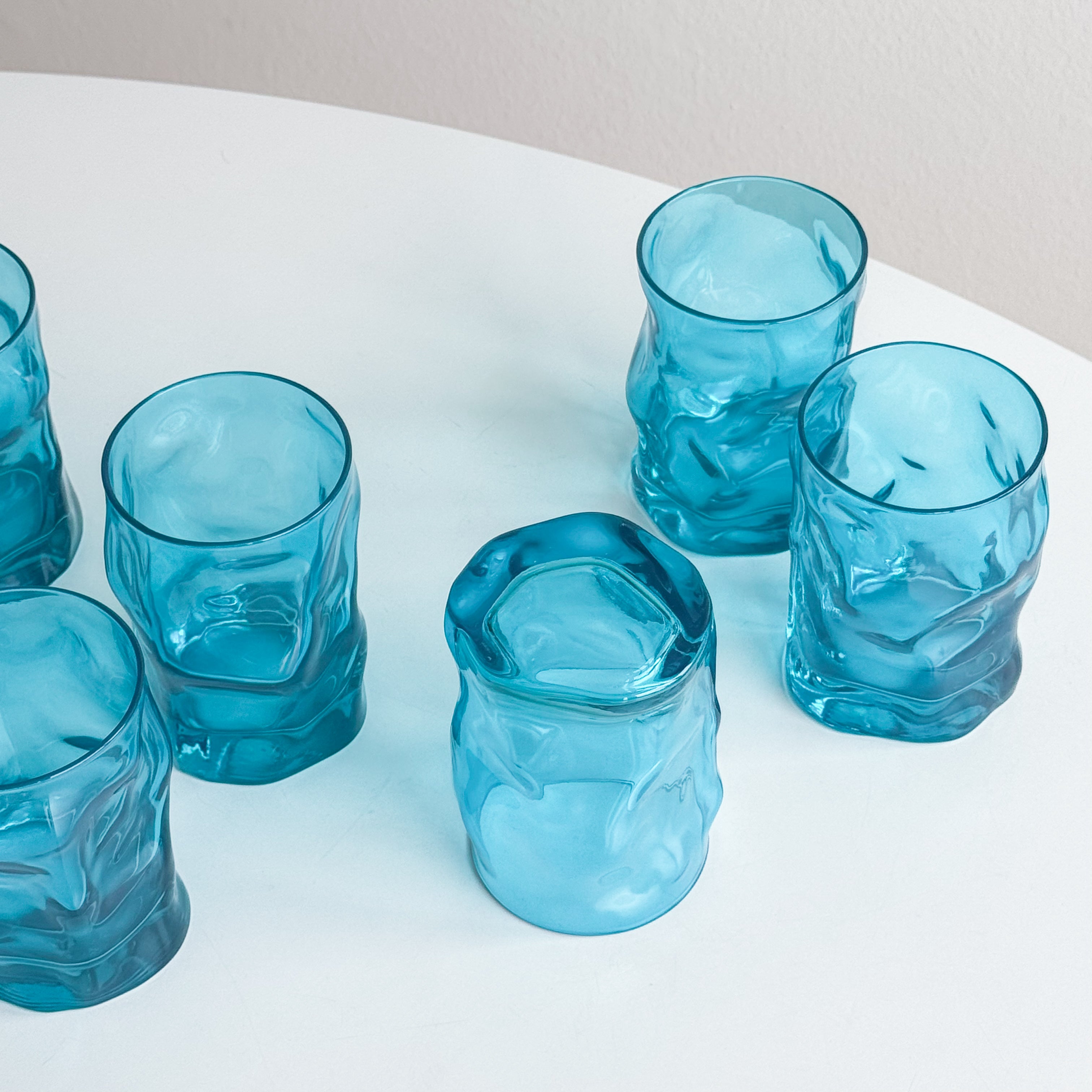 Organic Teal Glasses
