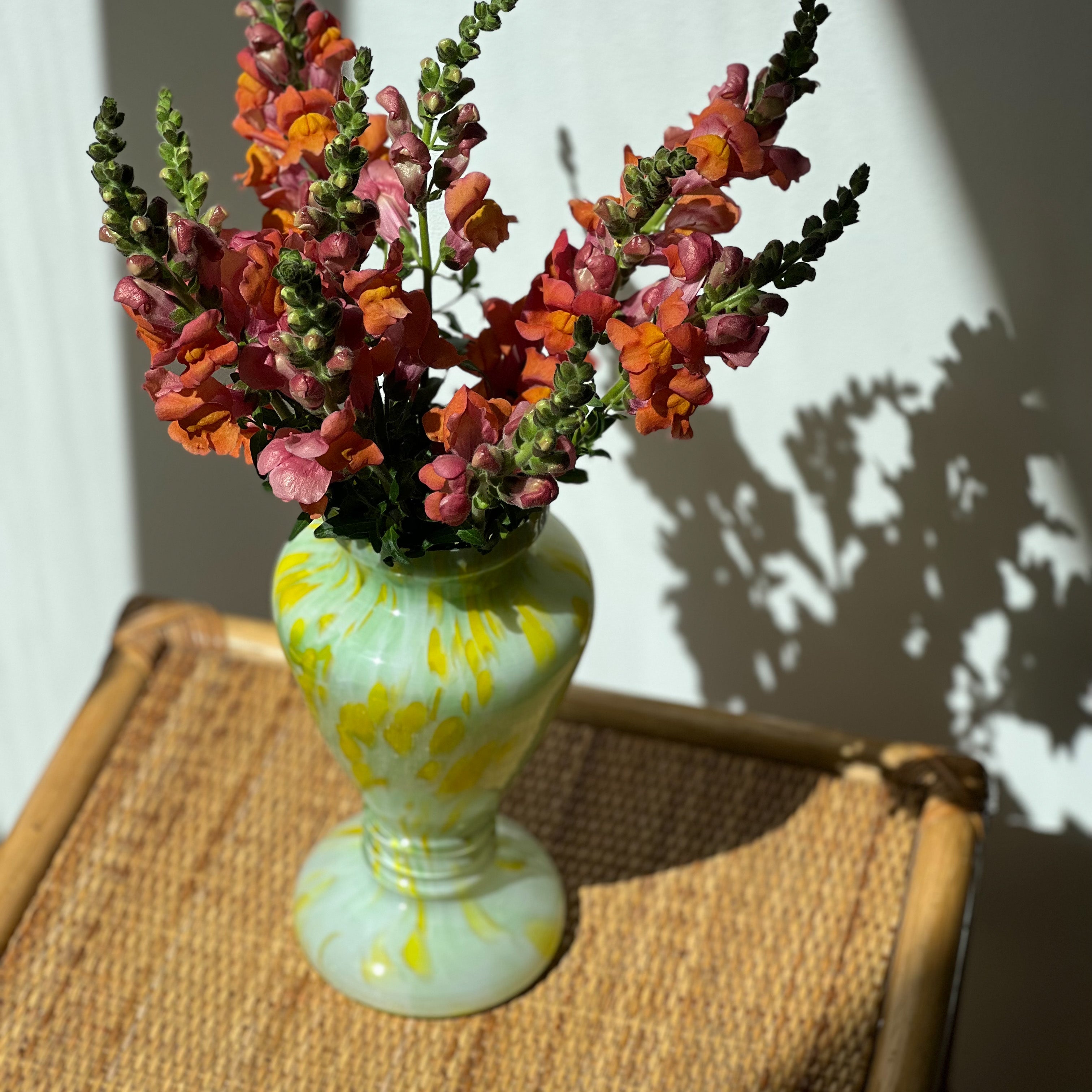 Yellow and Green Vase