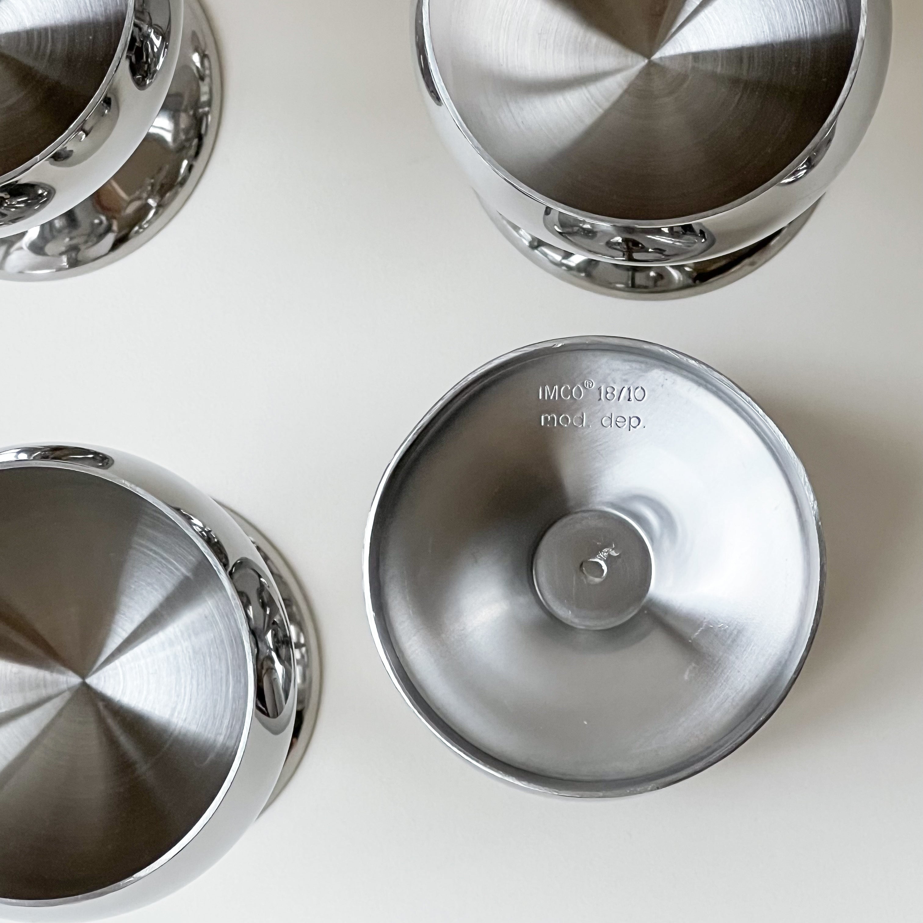 Stainless Steel Goblets (6x)
