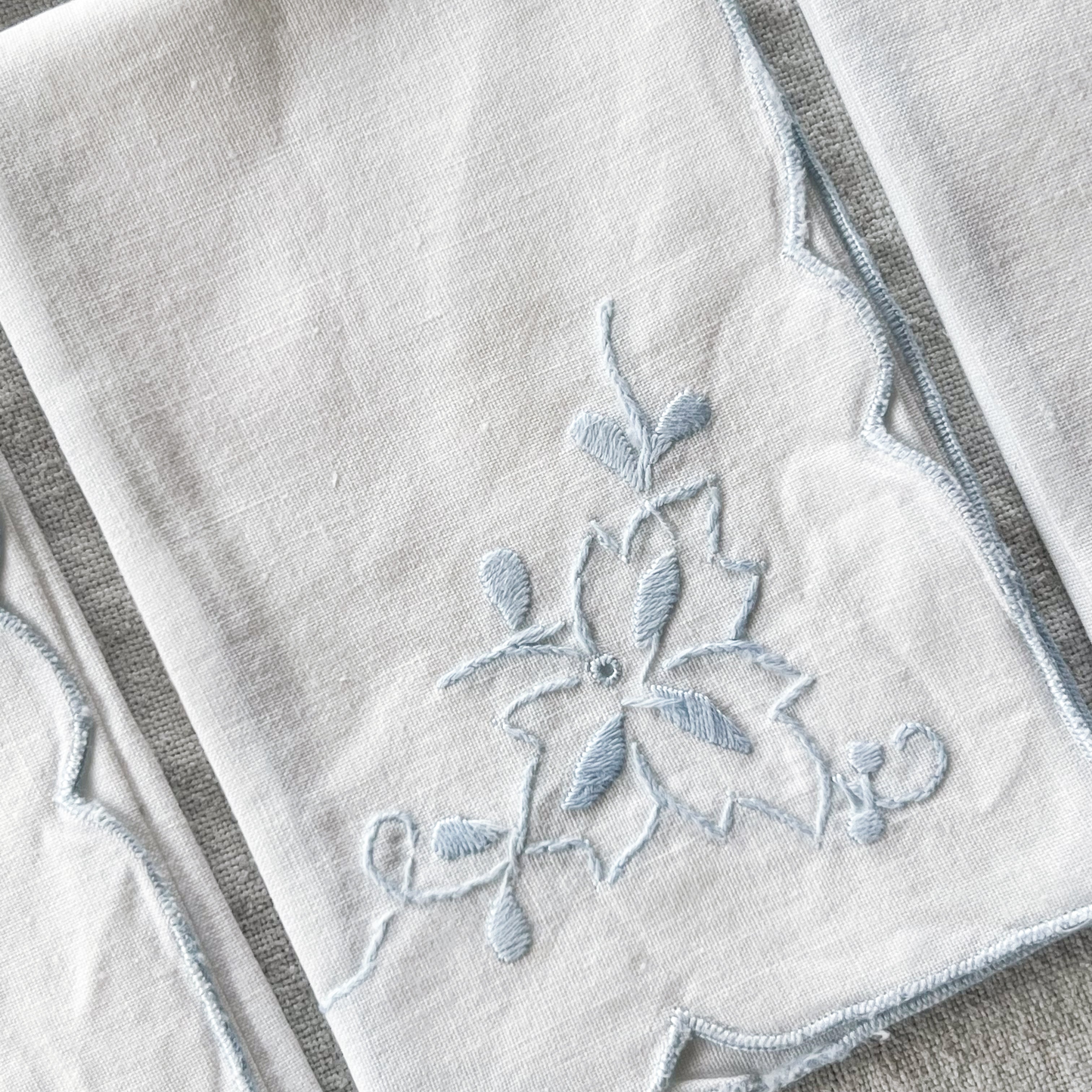 White Embroidered Linens