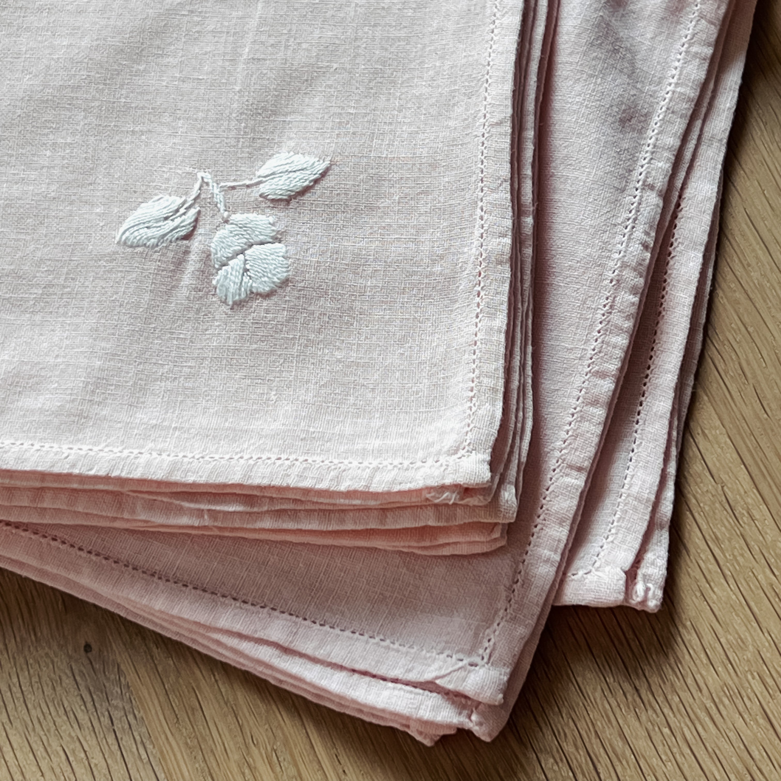 Blush Embroidered Napkins