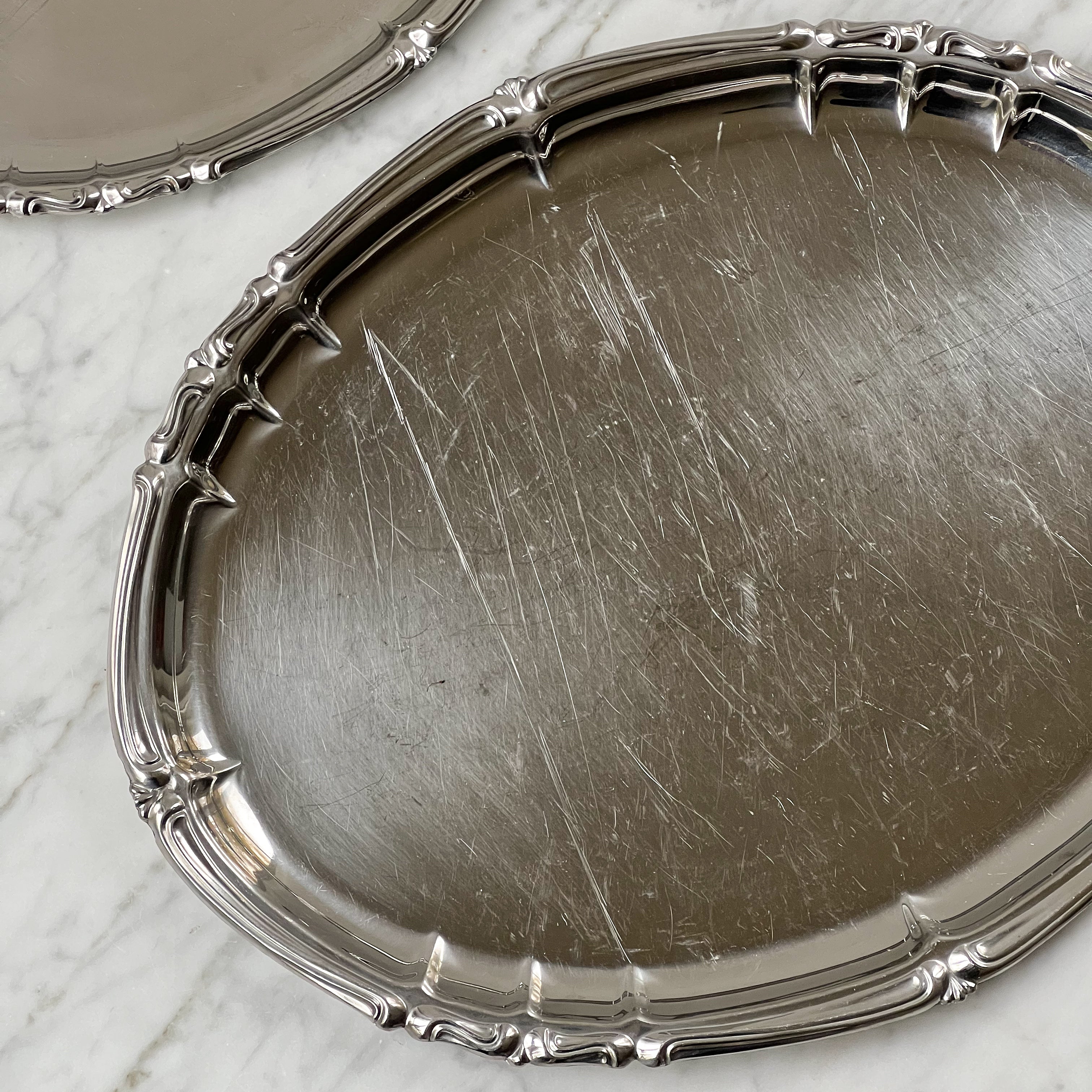 Stainless Steel Serving Plates