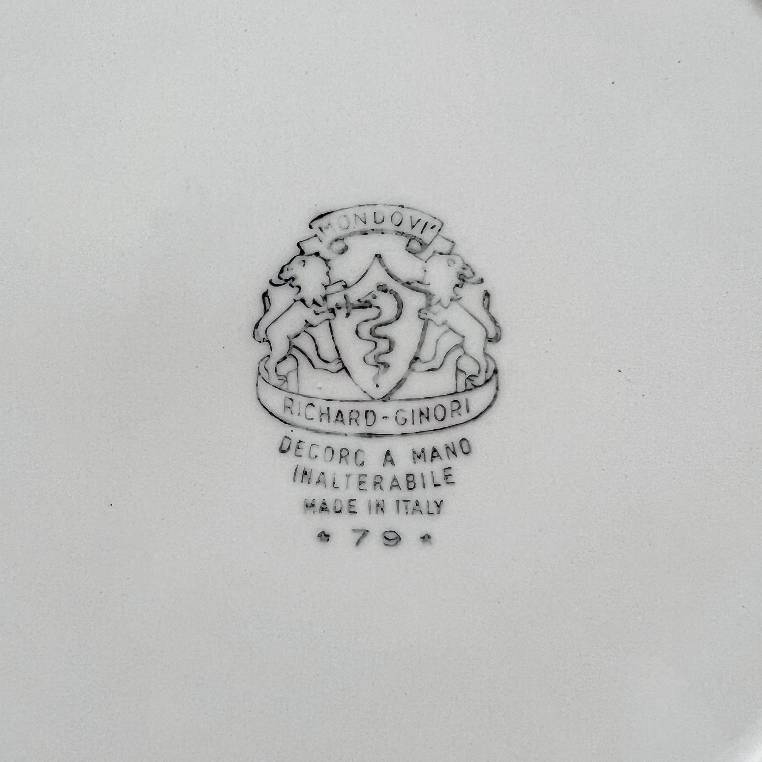 Round Floral Serving Plate