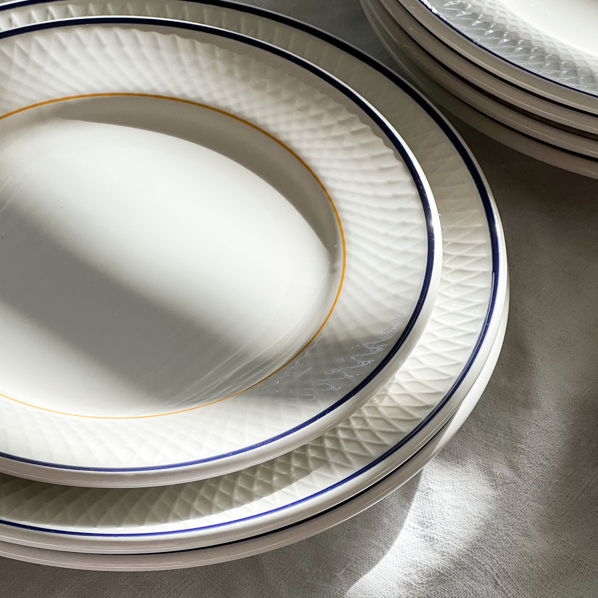 Blue and Yellow Dish Set