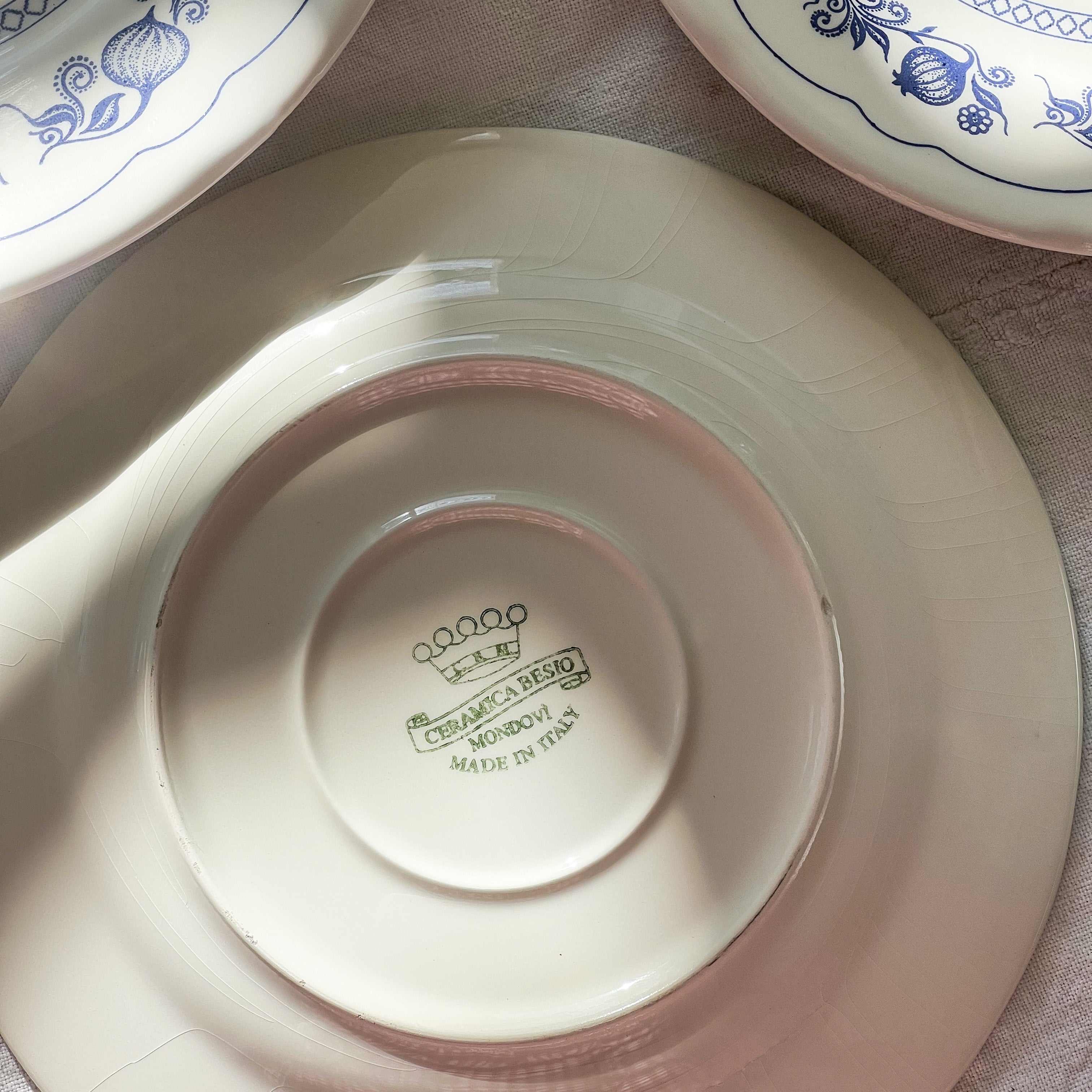 Blue Floral Dish Set