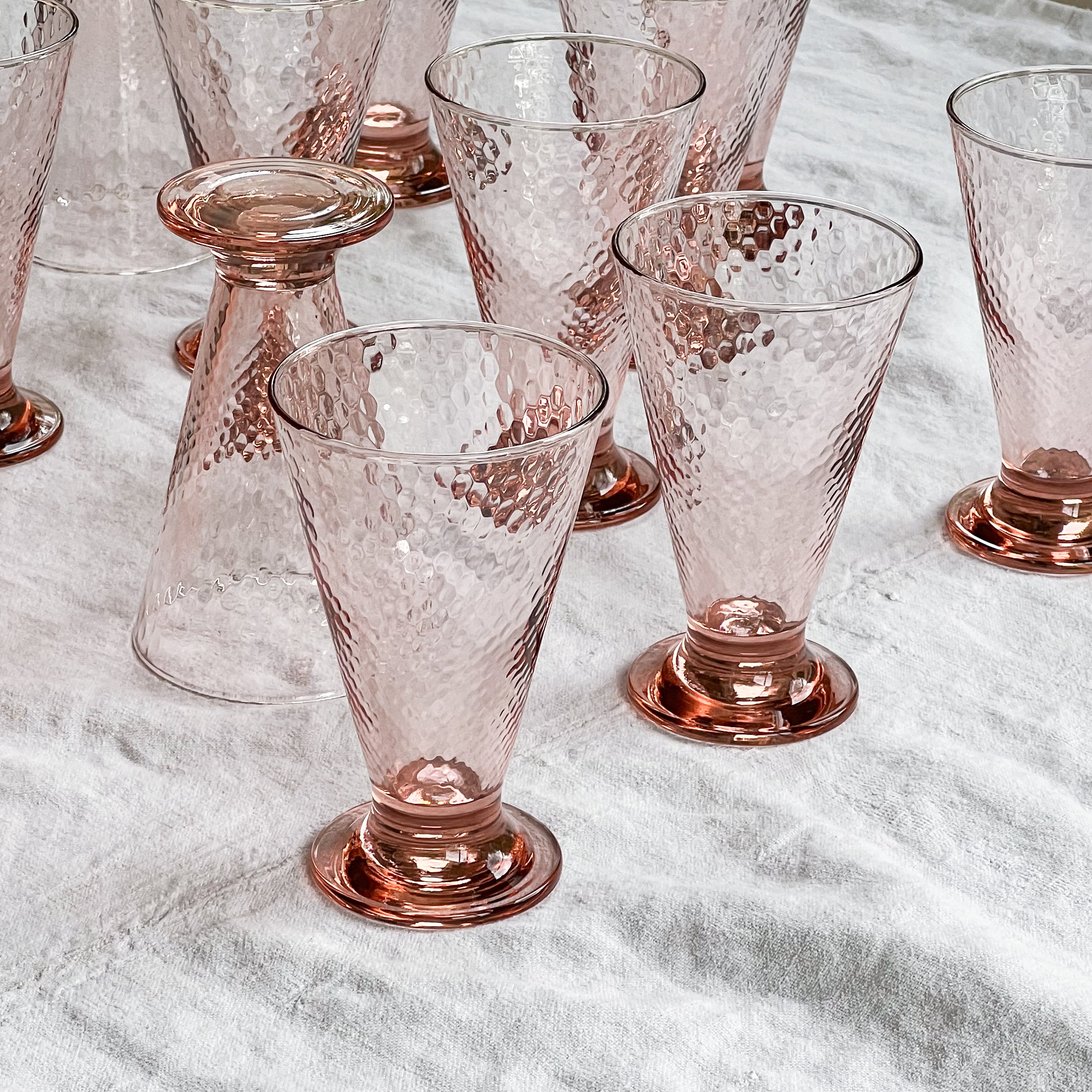 Textured Pink Glasses (12x)