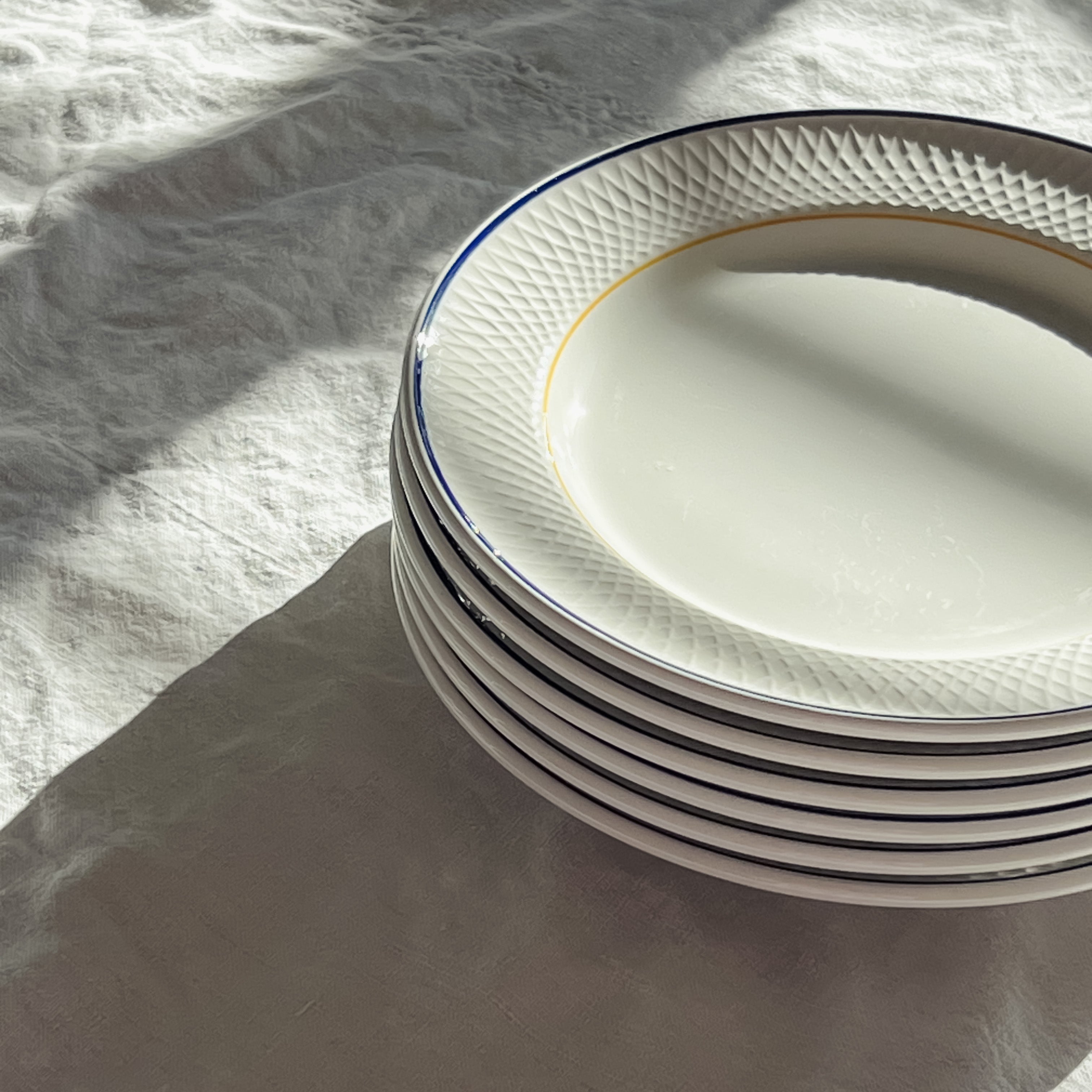 Blue and Yellow Dish Set
