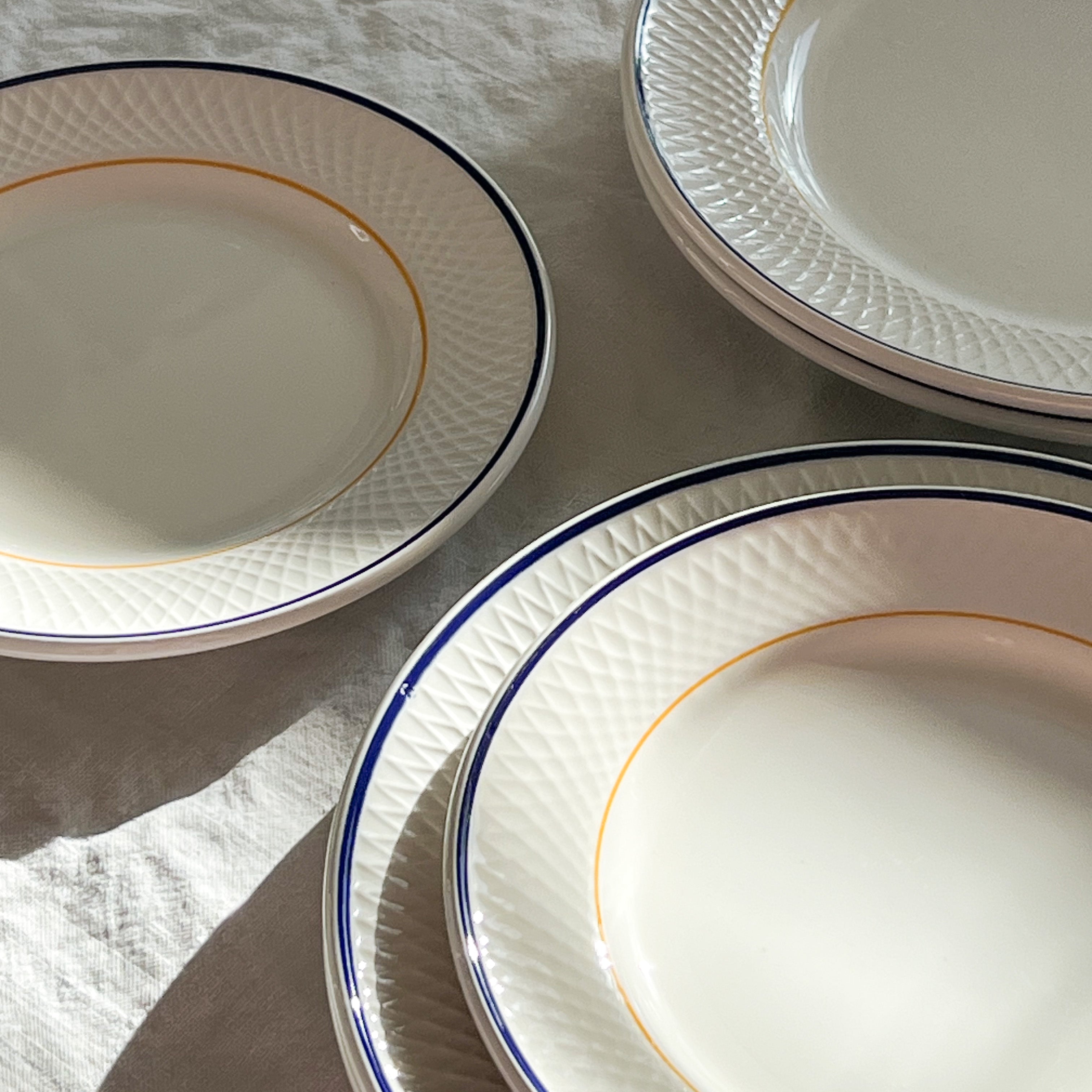 Blue and Yellow Dish Set