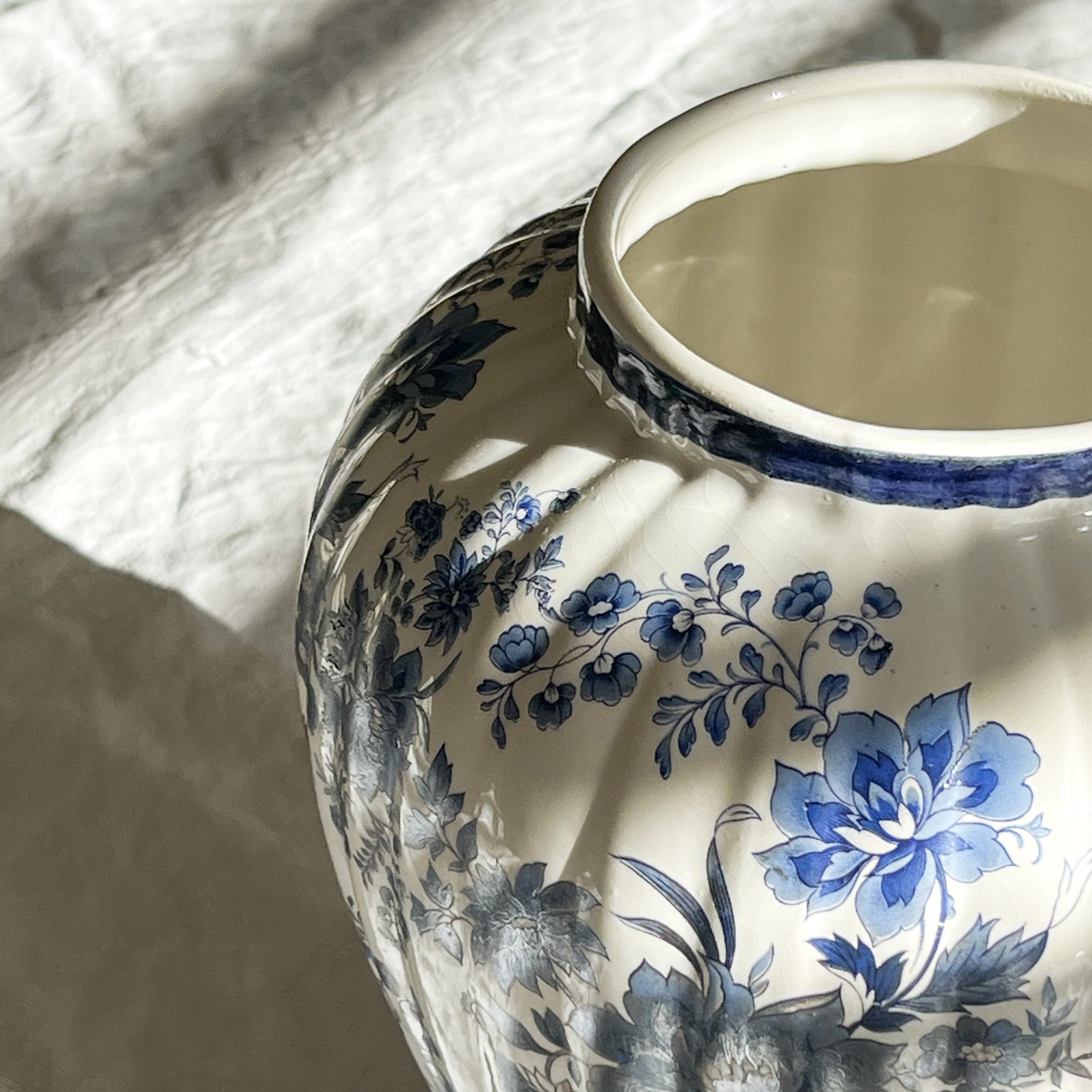 Blue Floral Vase