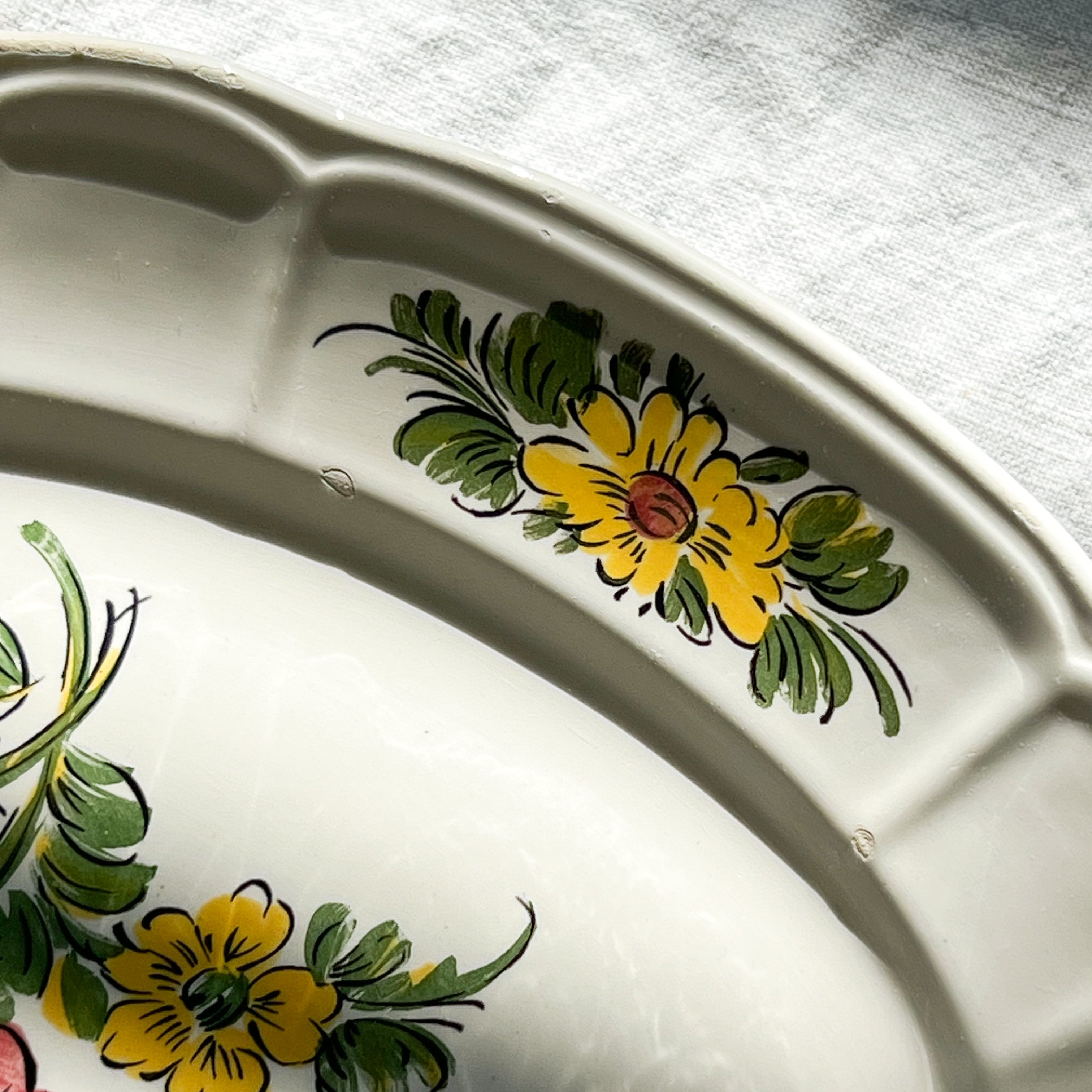Floral Serving Plate
