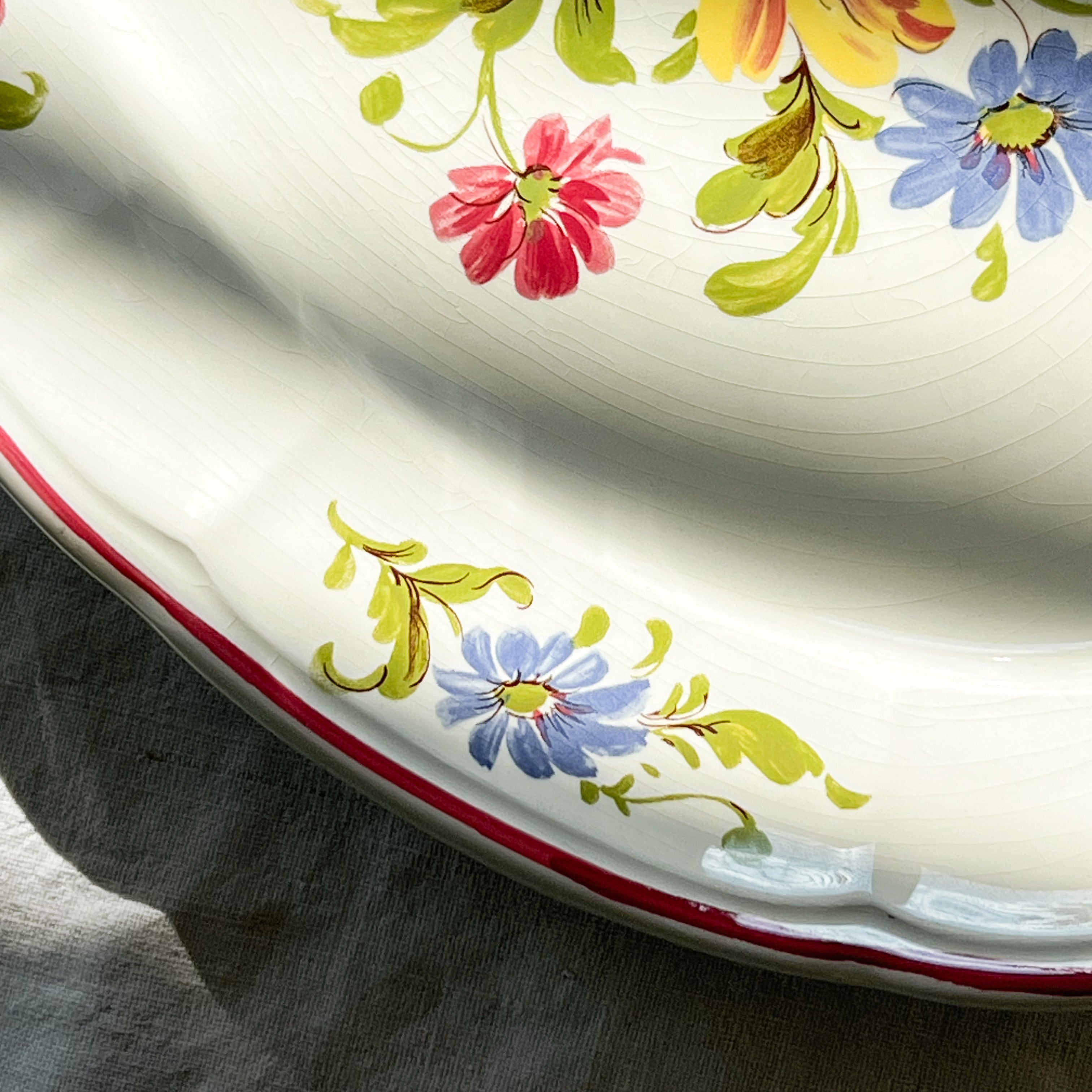 Floral Serving Plate