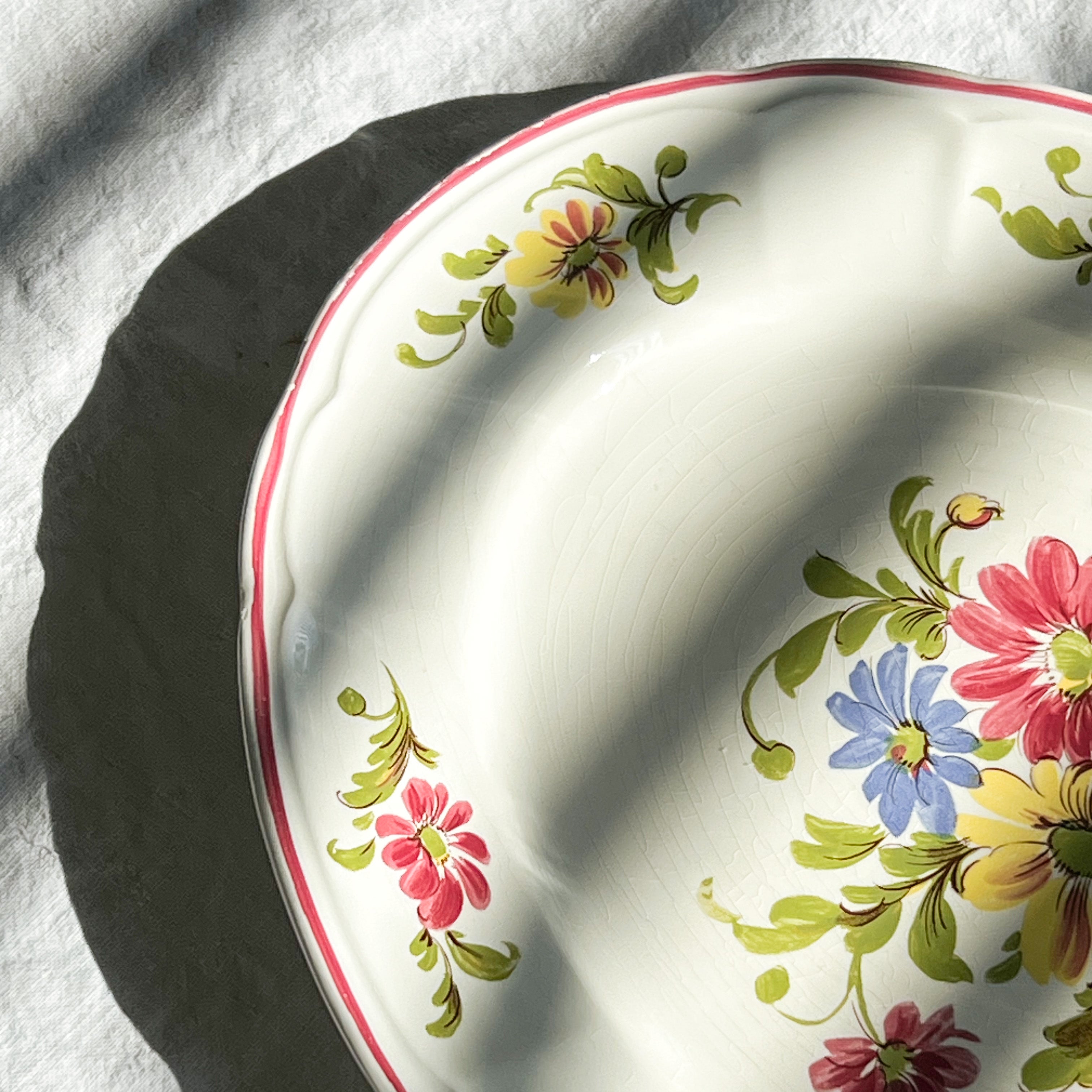 Floral Serving Plate