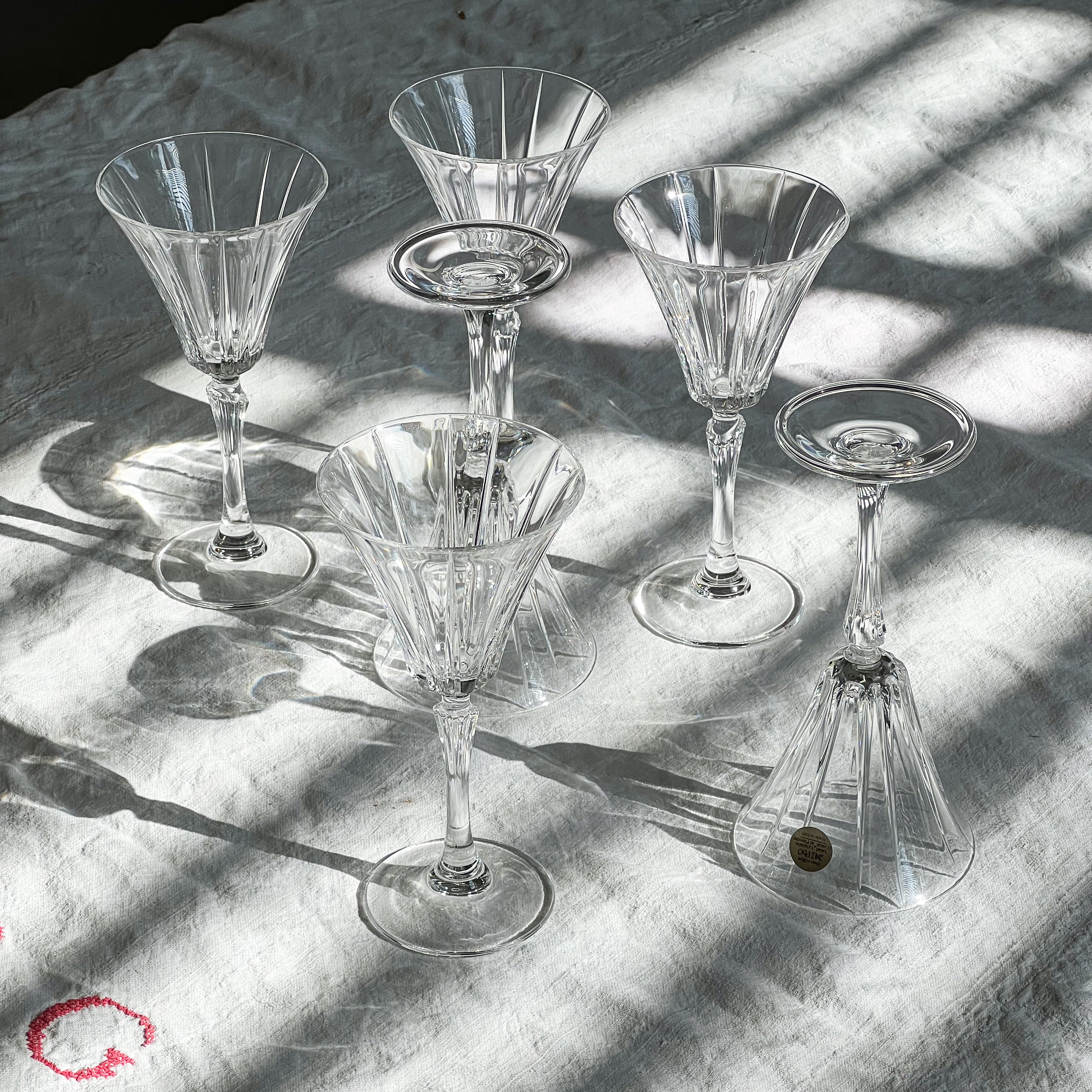 Petite Crystal Tulip Glasses