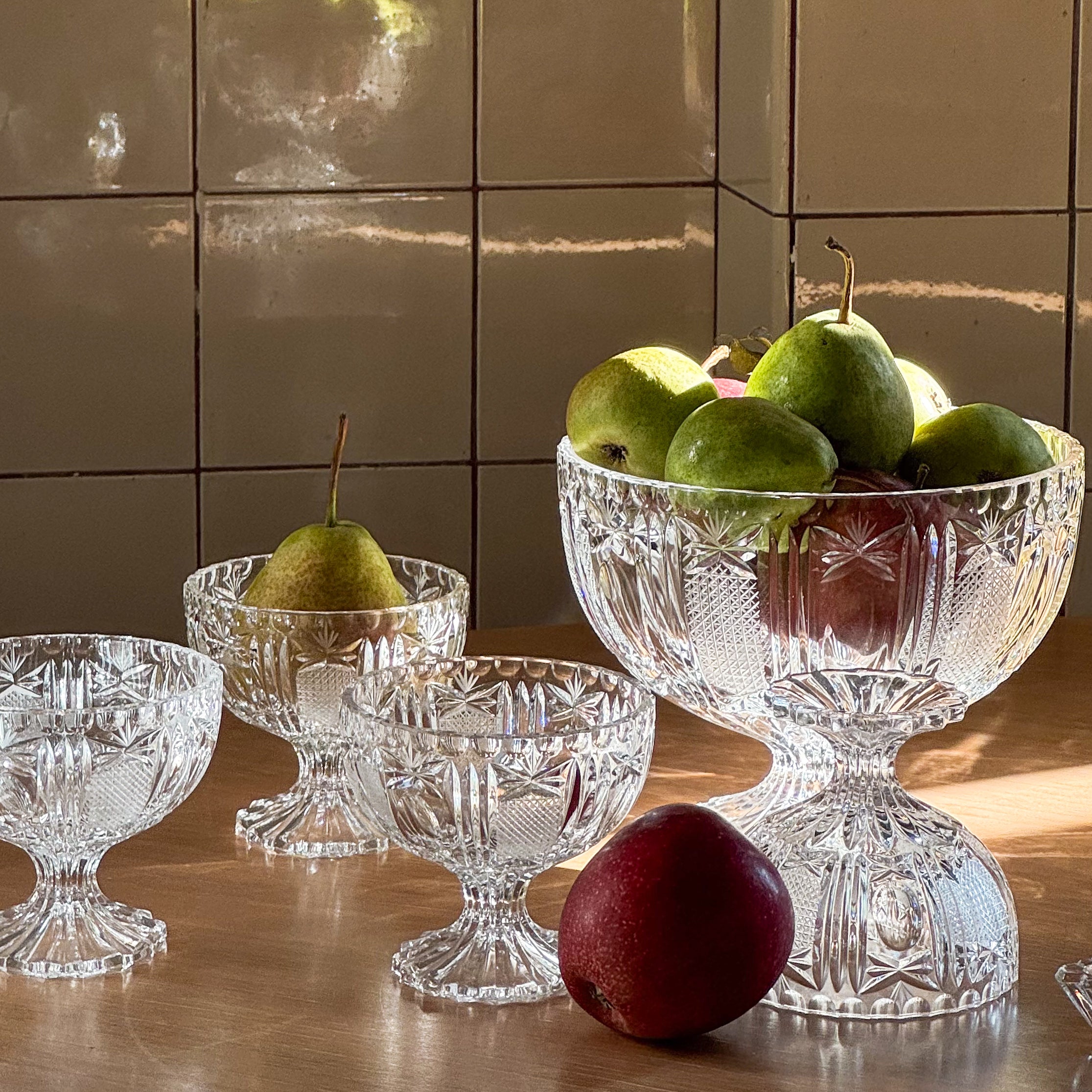Crystal Dessert Set