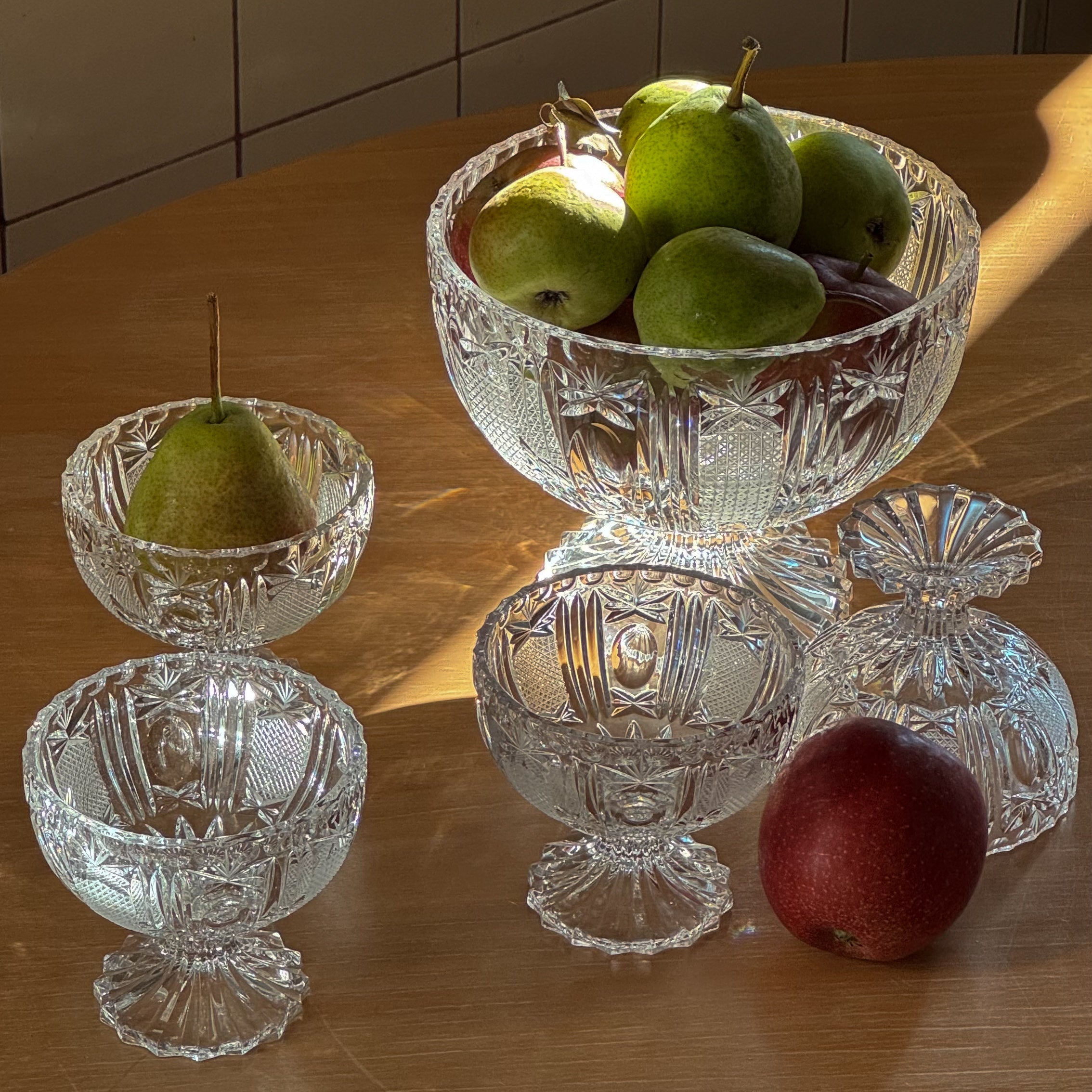 Crystal Dessert Set