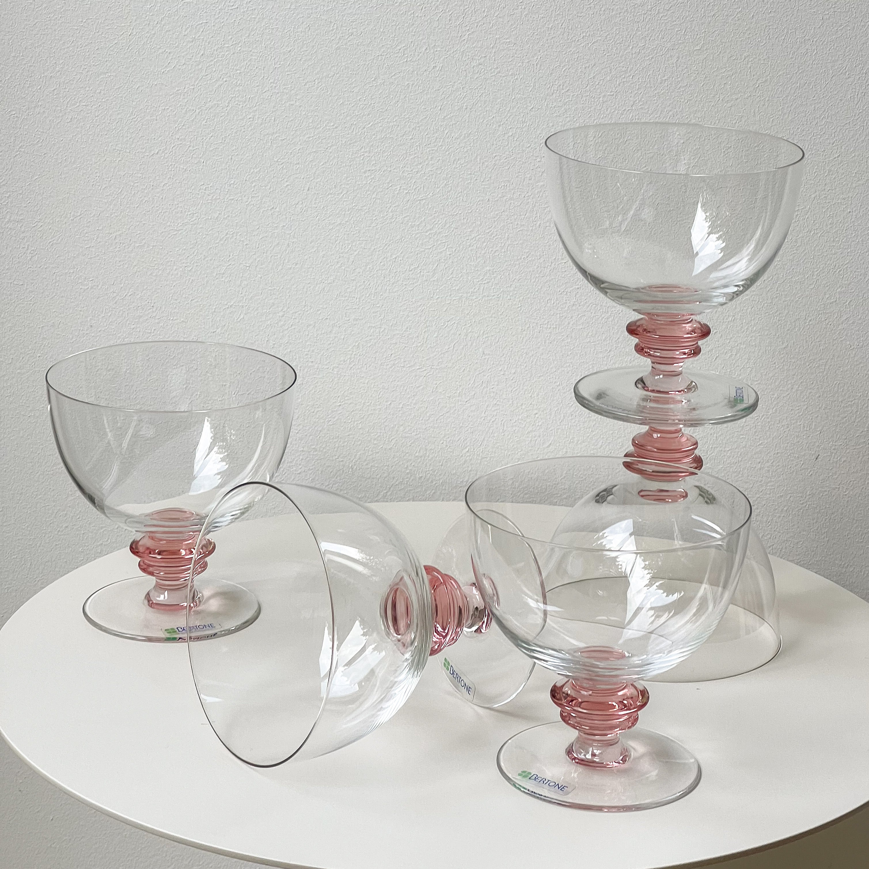 Pink Dessert Coupes