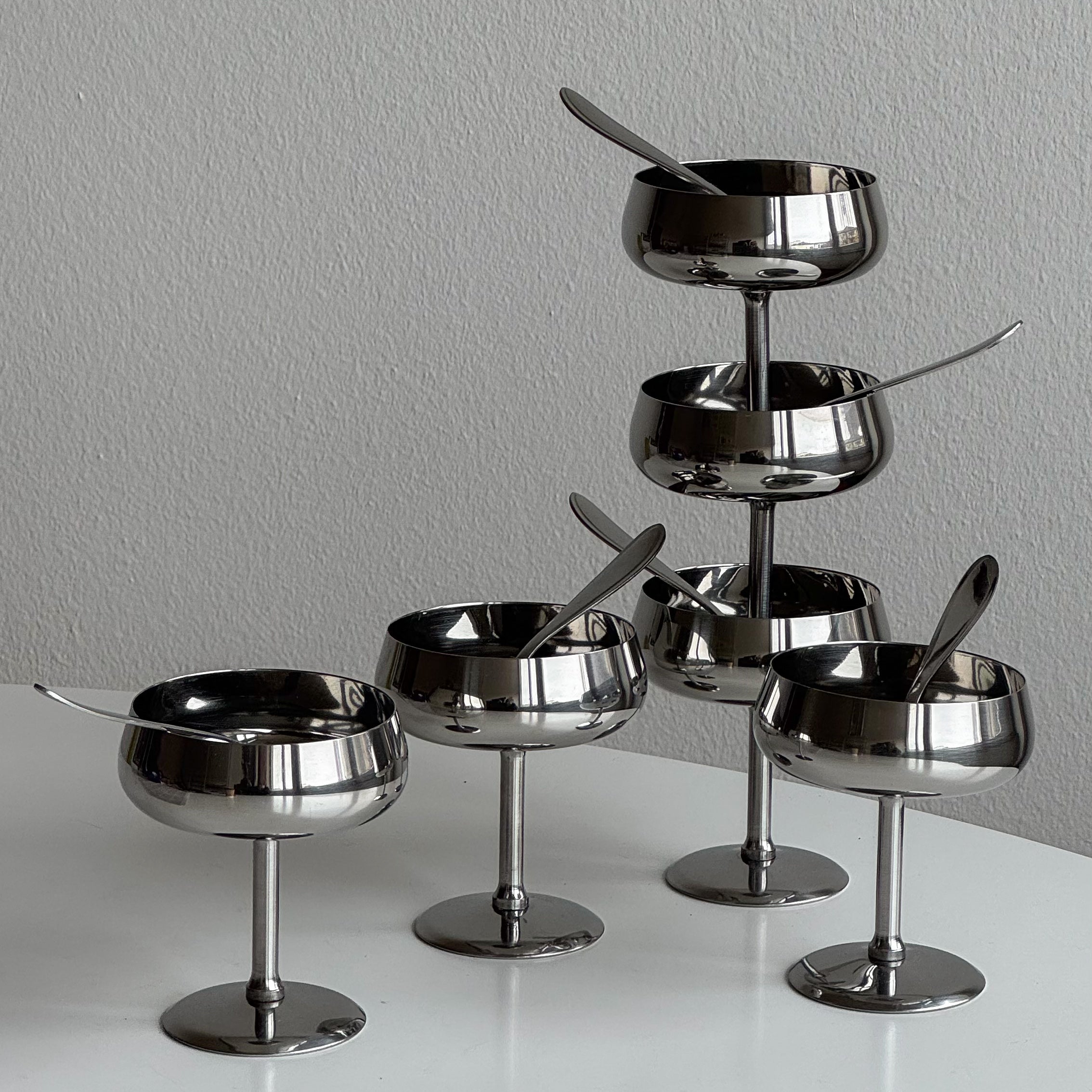 Steel Dessert Coupes