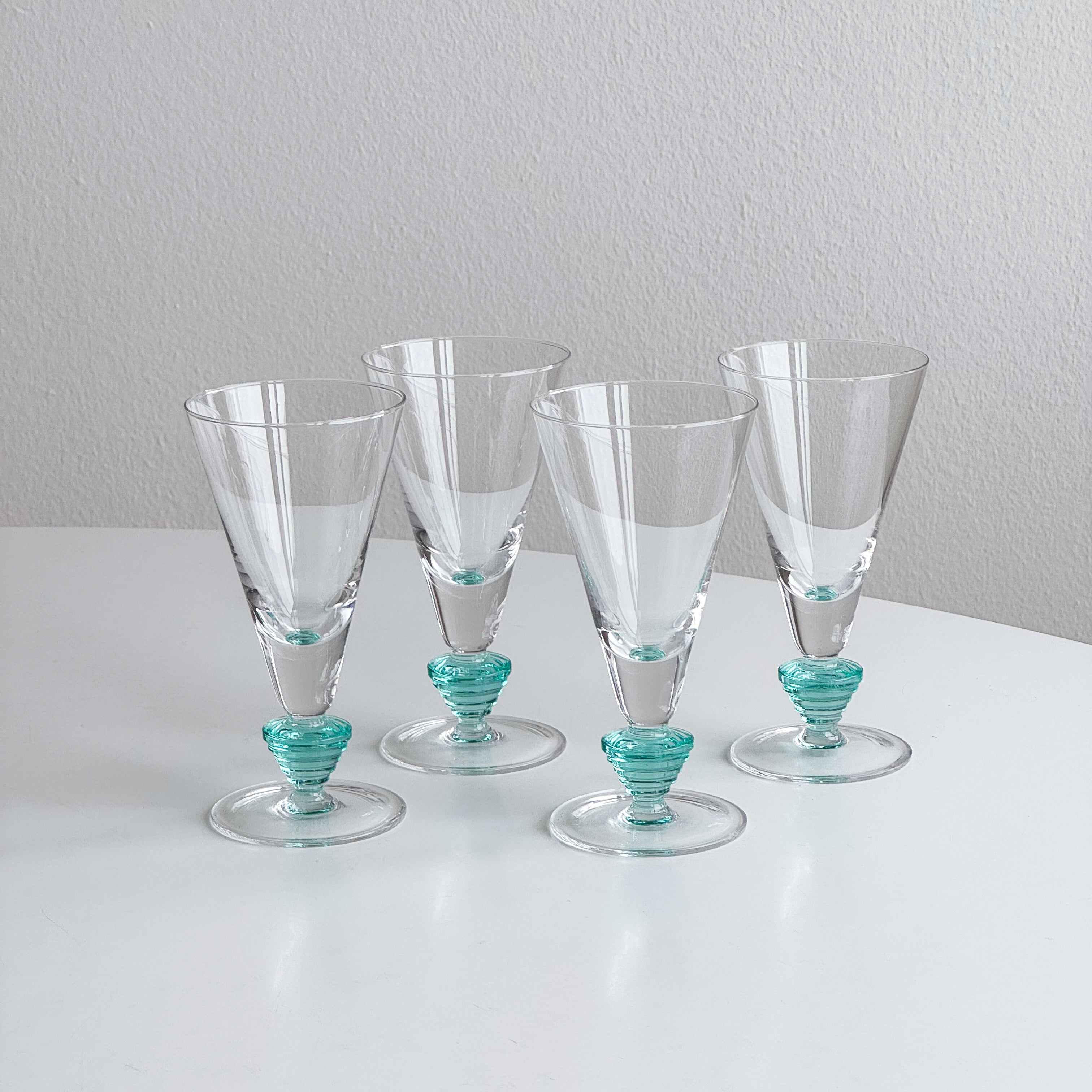 Geometric Stem Cocktail Glasses