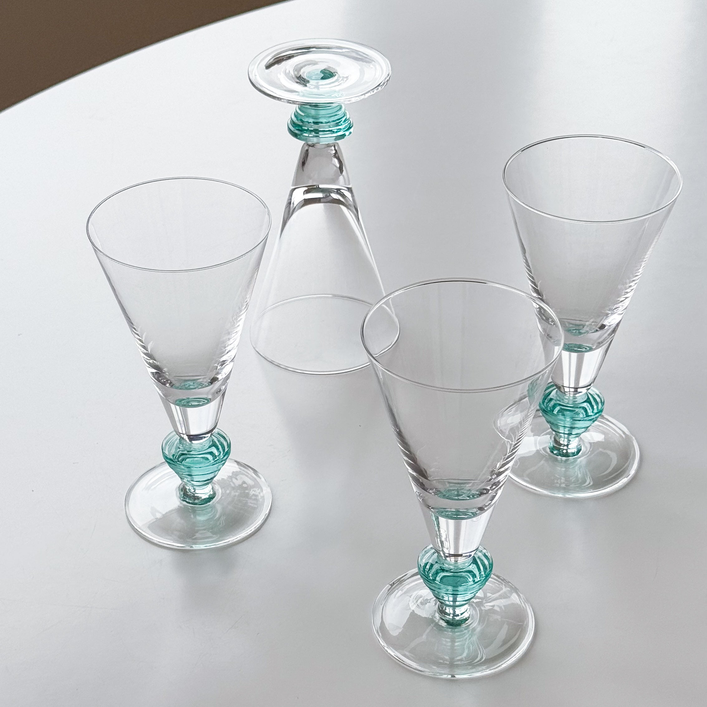 Geometric Stem Cocktail Glasses