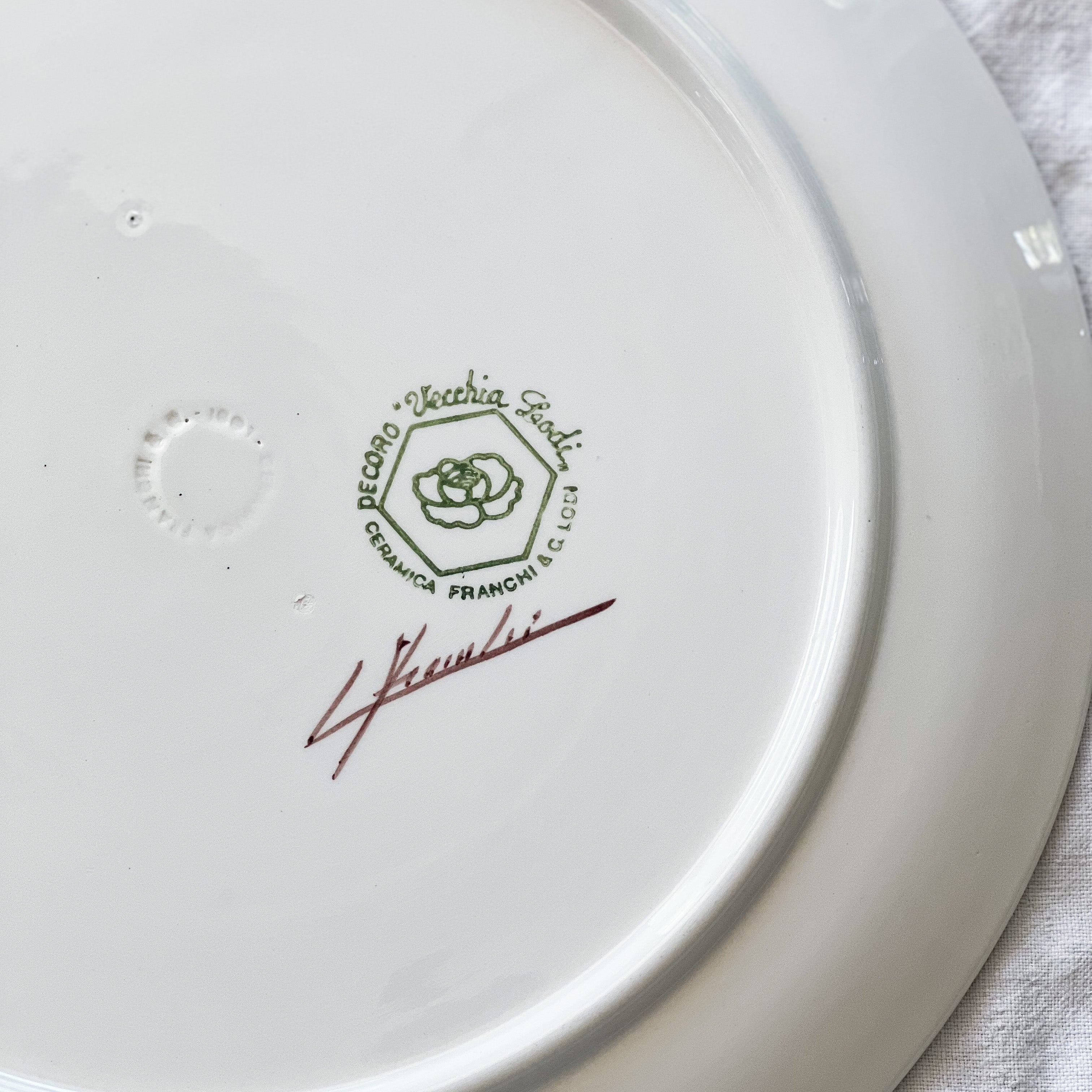 Pink Floral Serving Plate