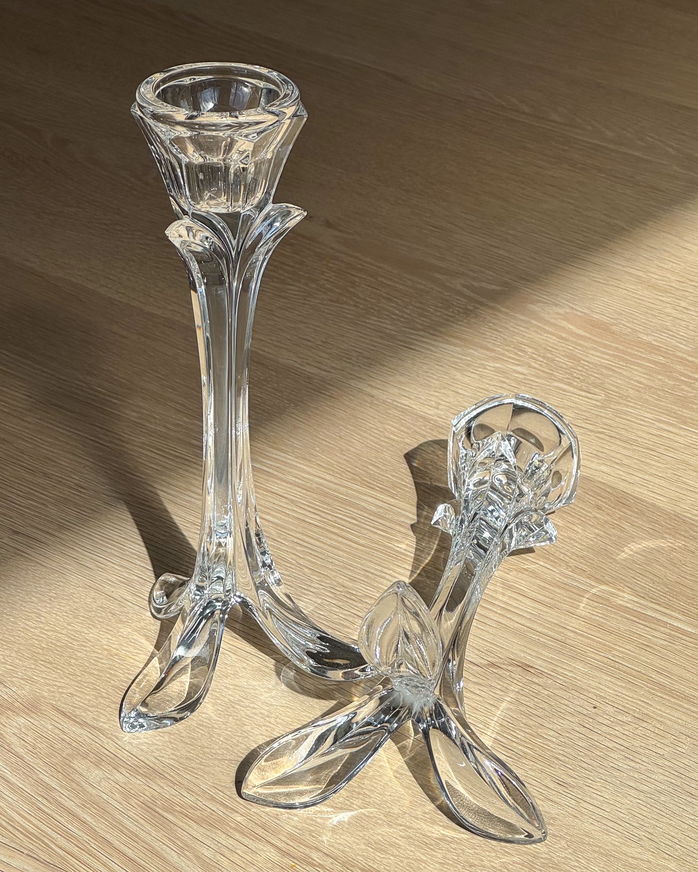 Crystal Candlestick Holders