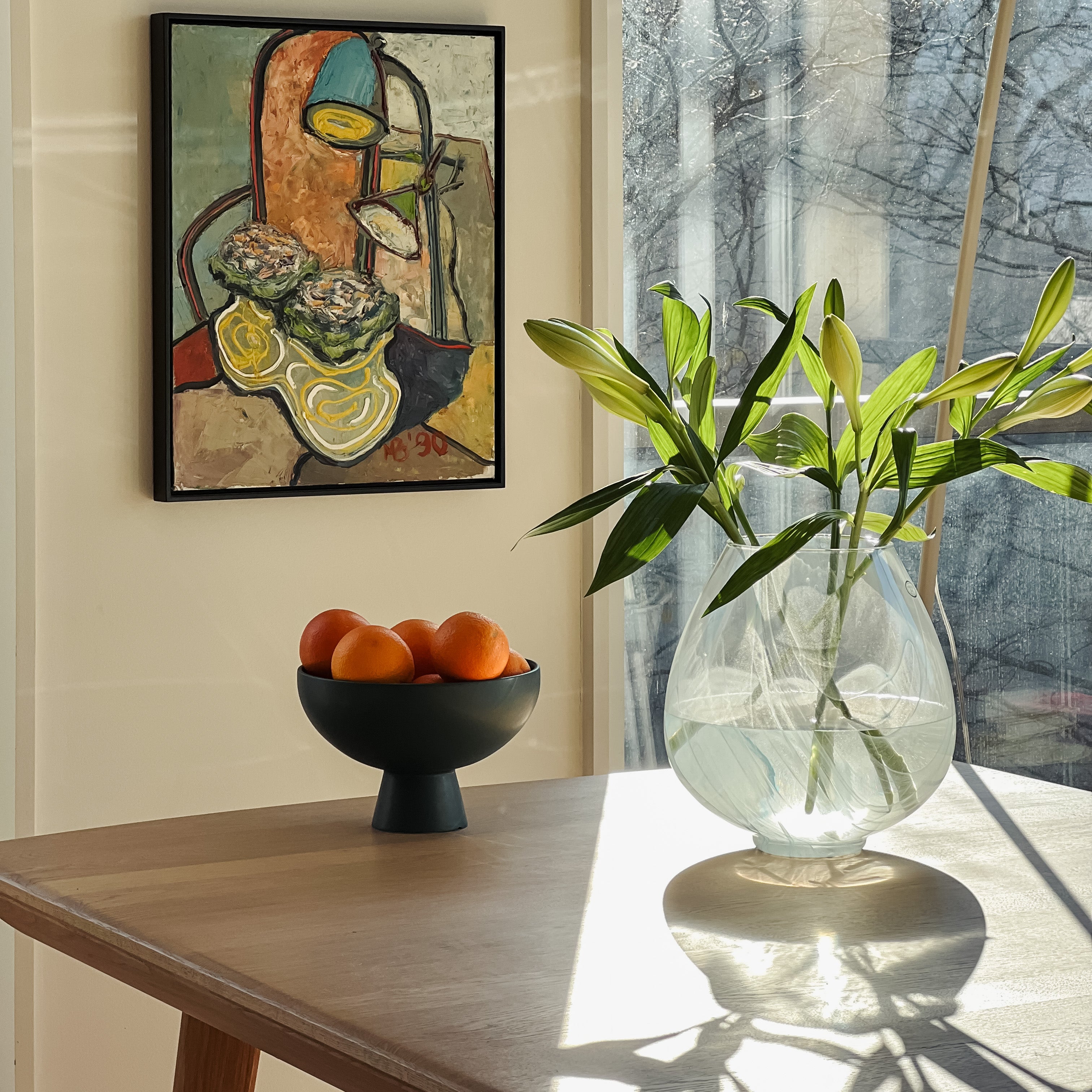 Pale Blue Murano Vase