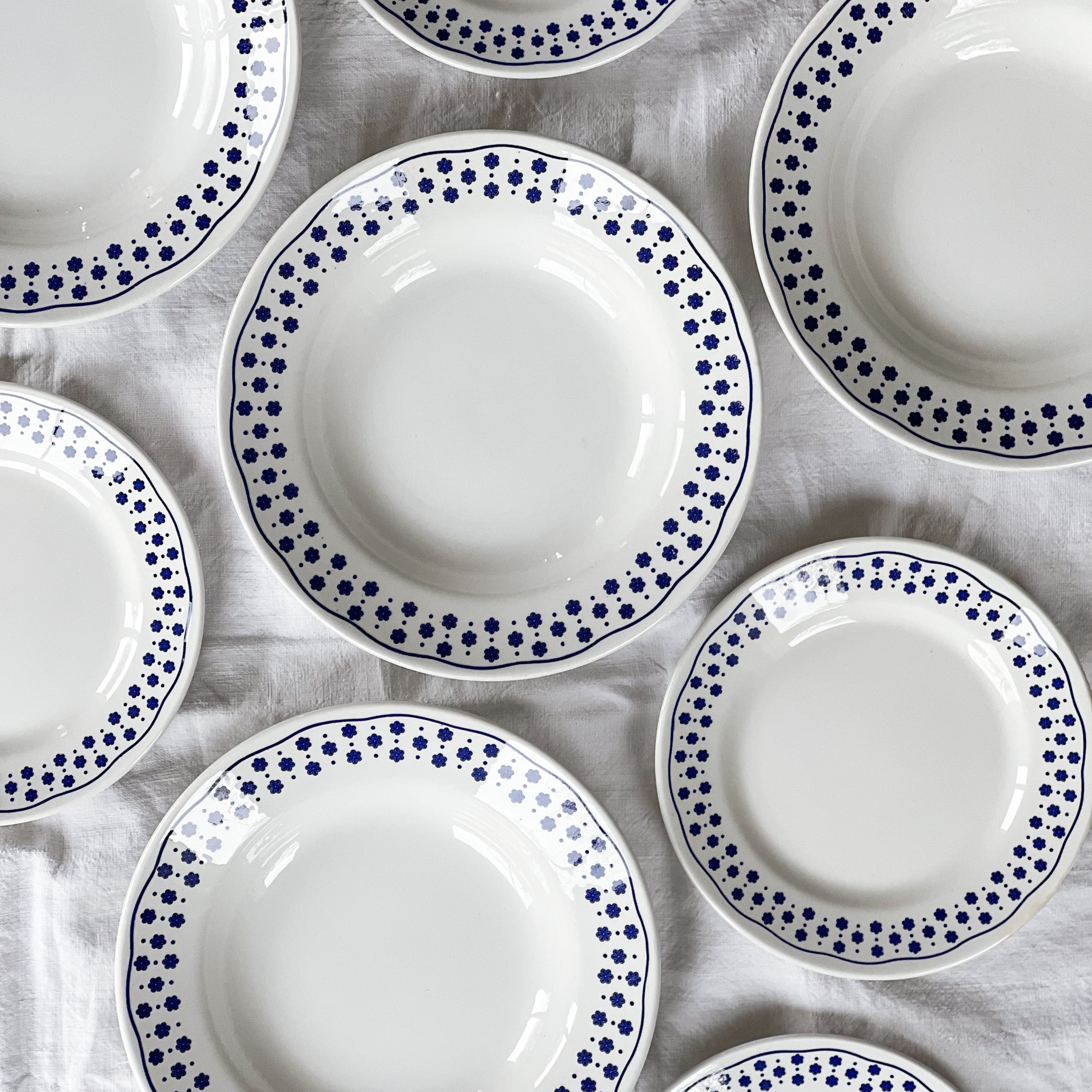 Blue Floral Plates