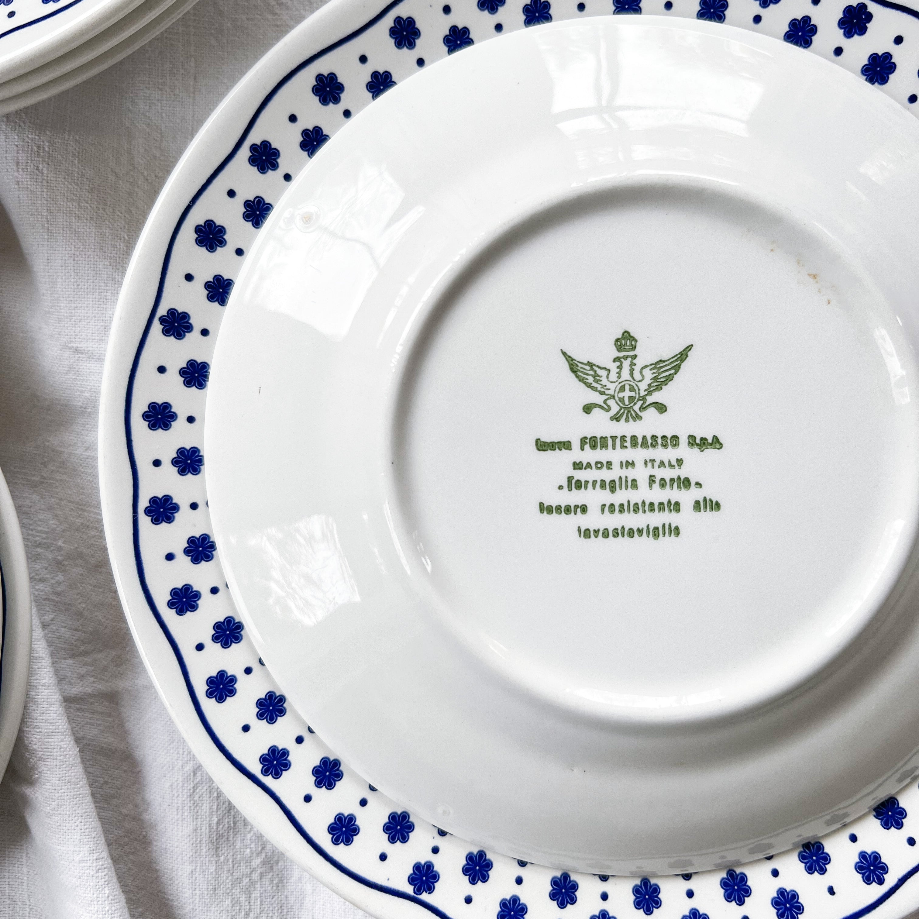 Blue Floral Plates