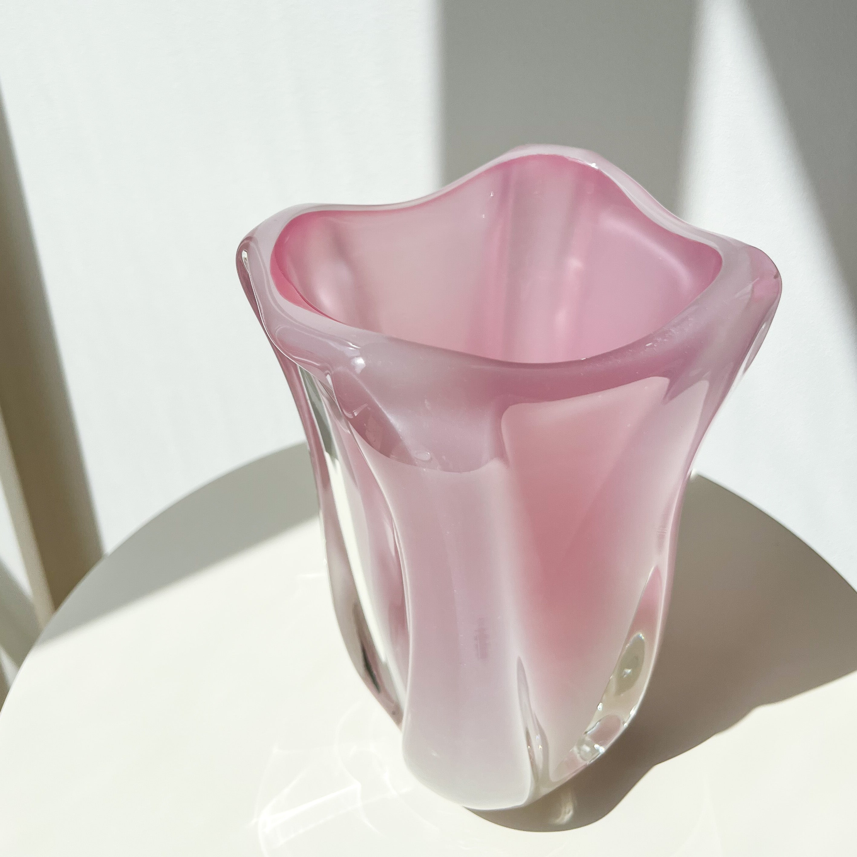 Pink Murano Glass Vase