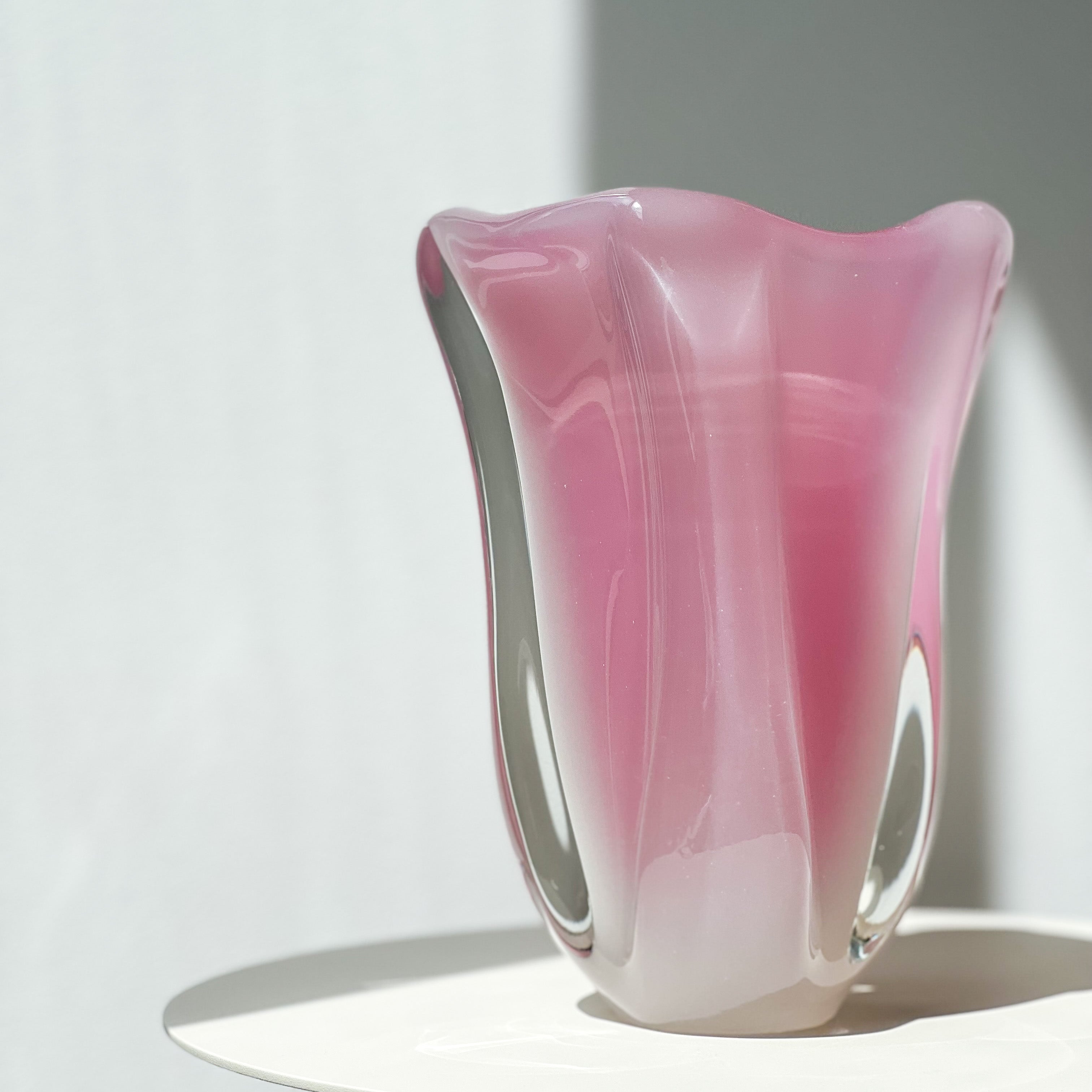 Pink Murano Glass Vase
