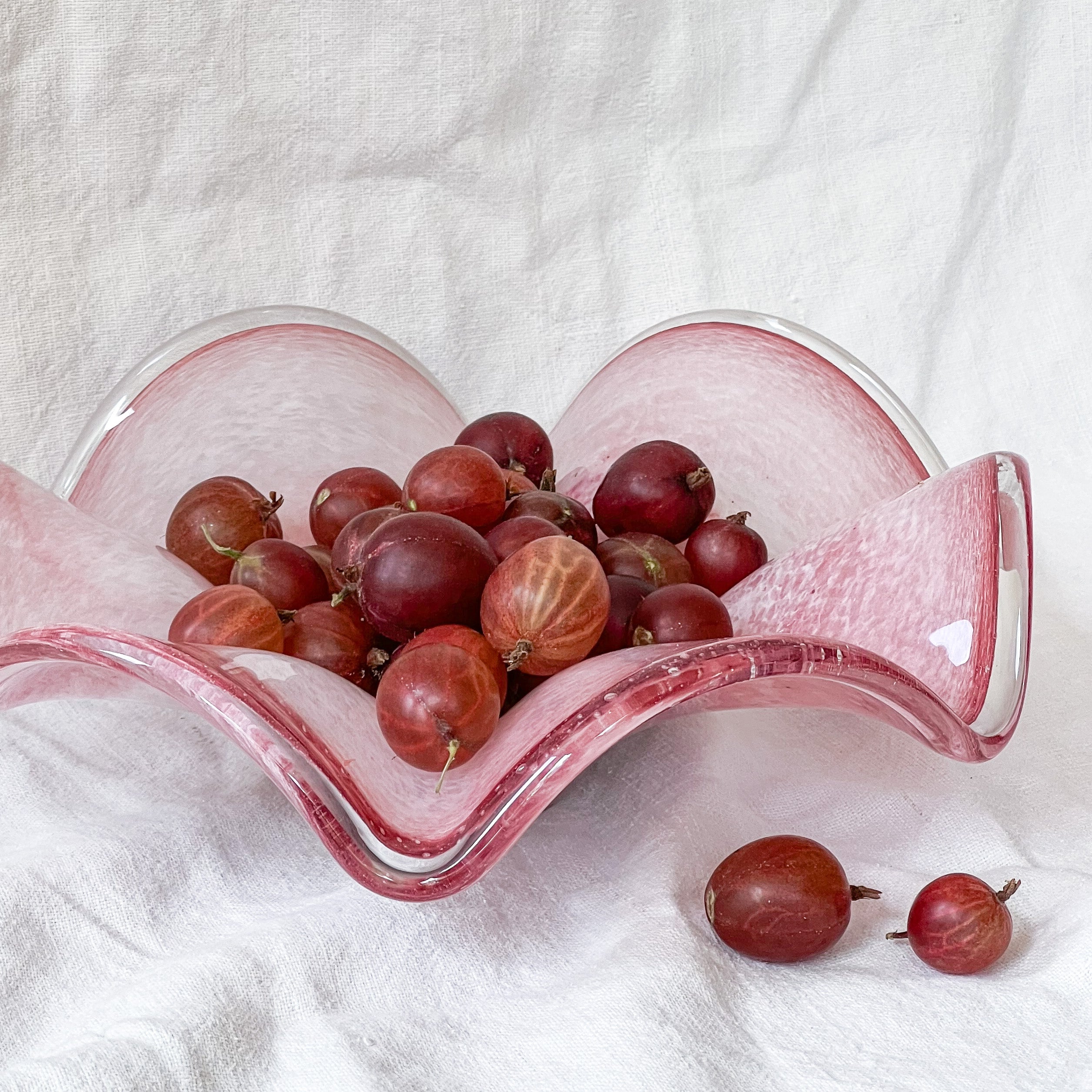 Pink Murano Centerpiece