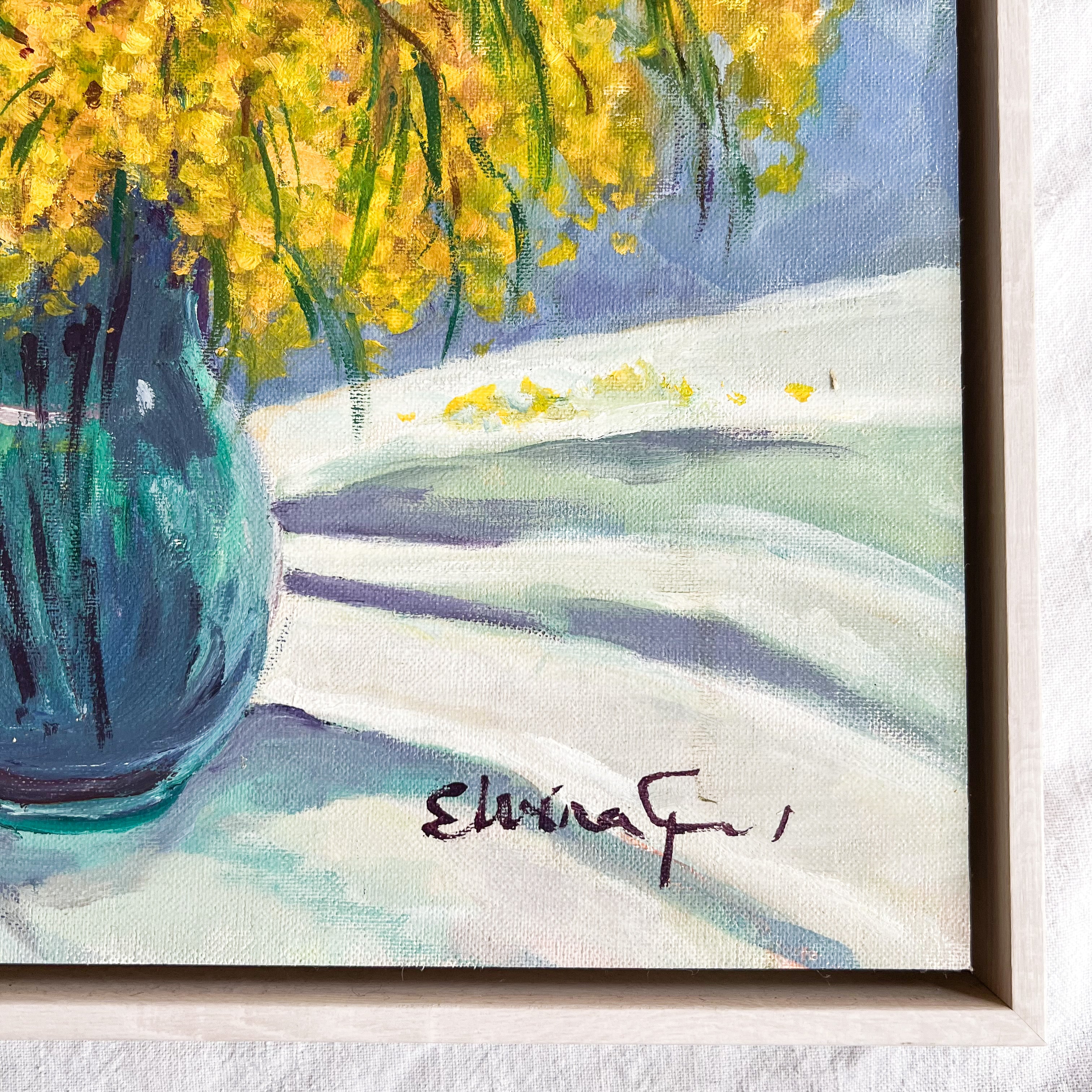 Yellow and Blue Floral