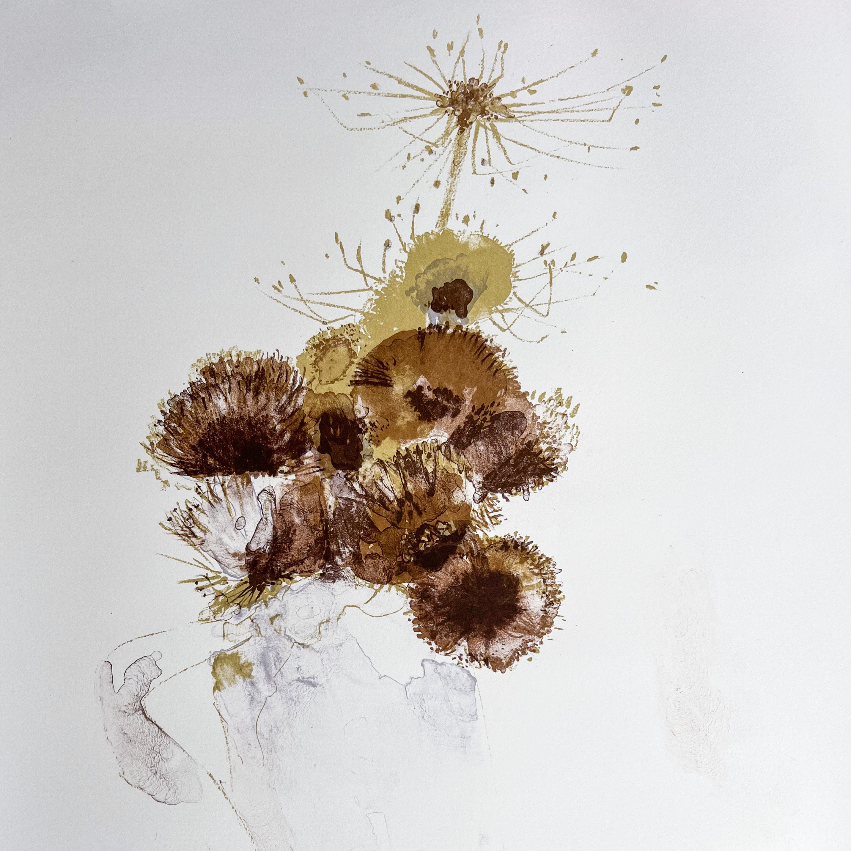 Plum Abstract Floral