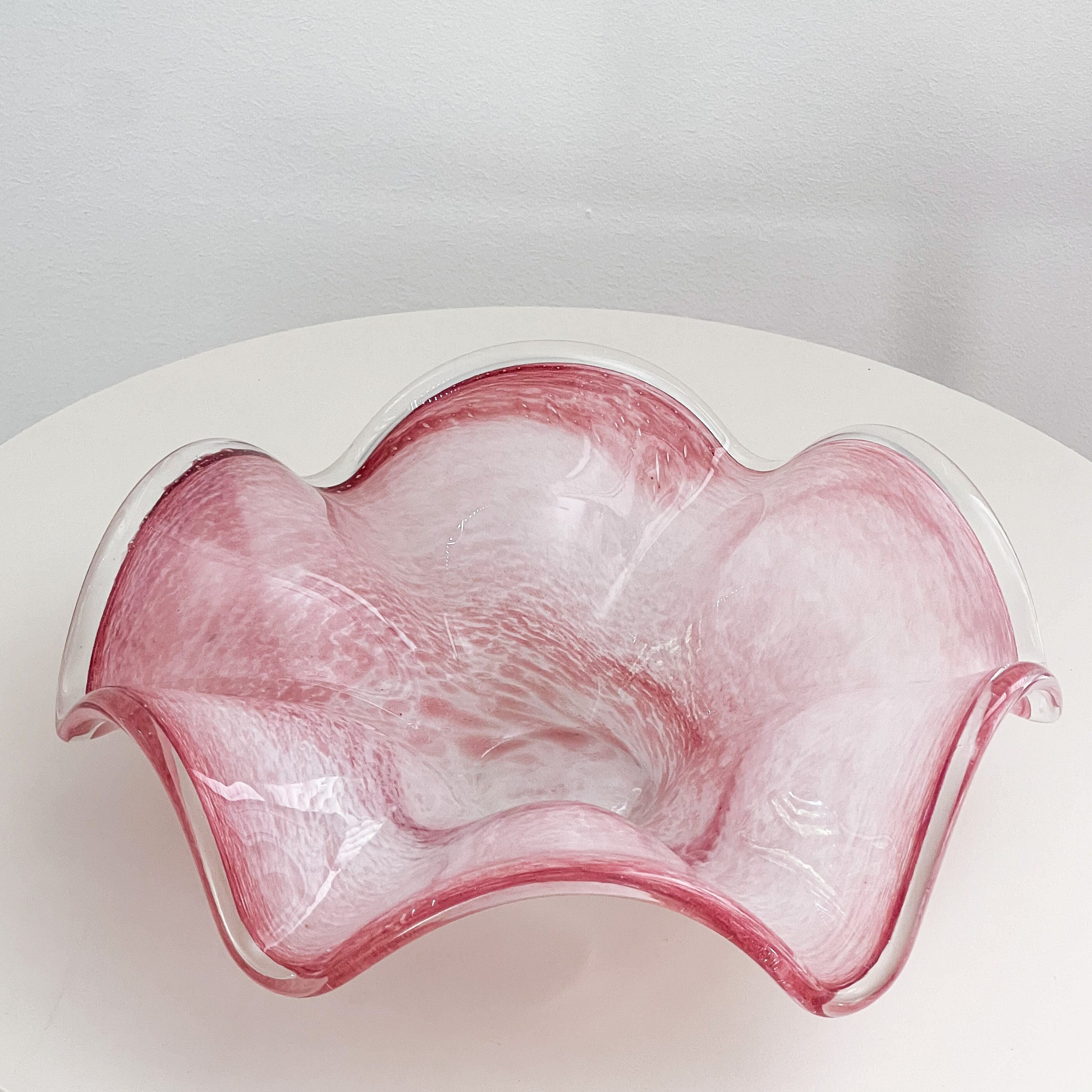 Pink Murano Centerpiece