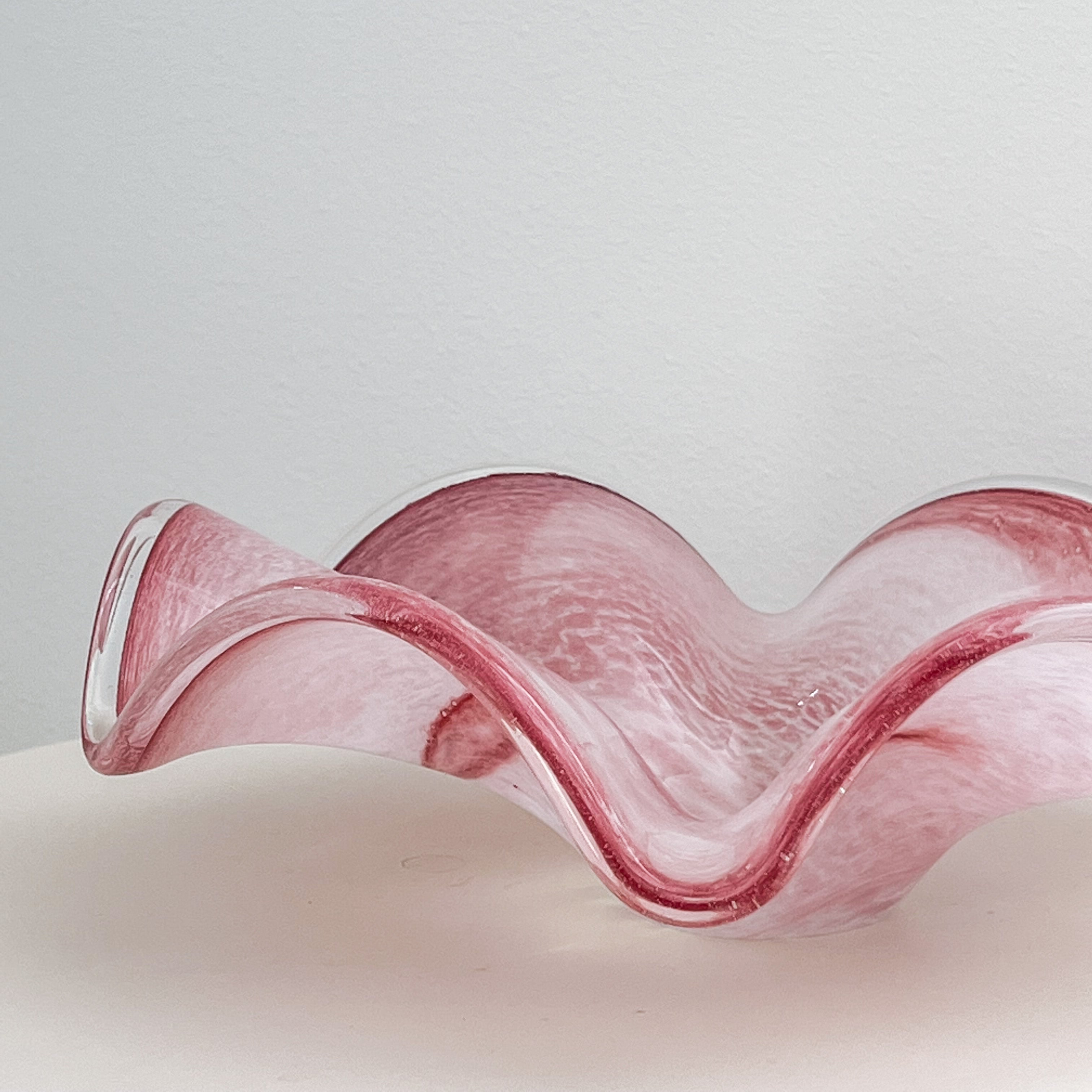 Pink Murano Centerpiece