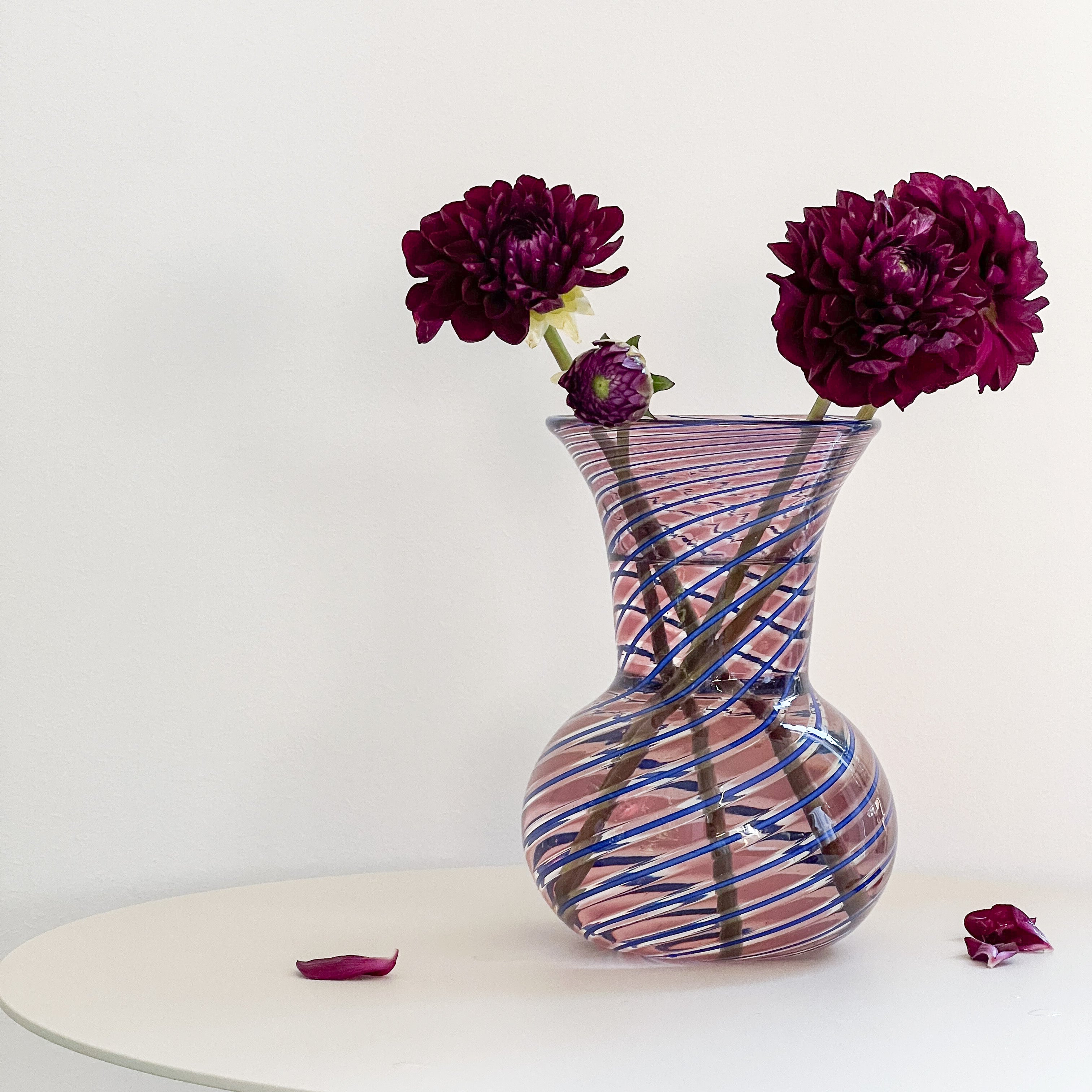 Purple and Cobalt Murano Vase