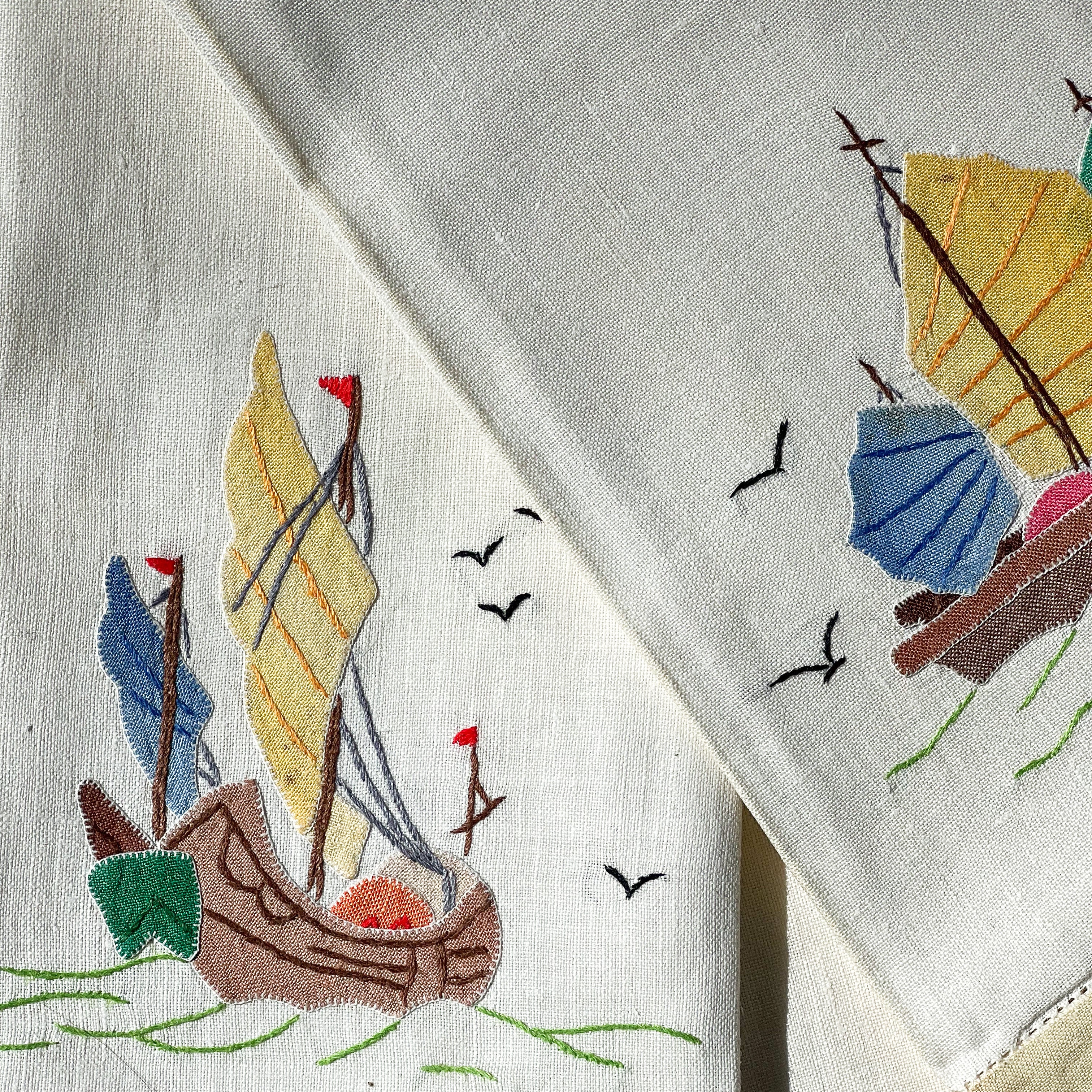 Vintage Sailboat Linens