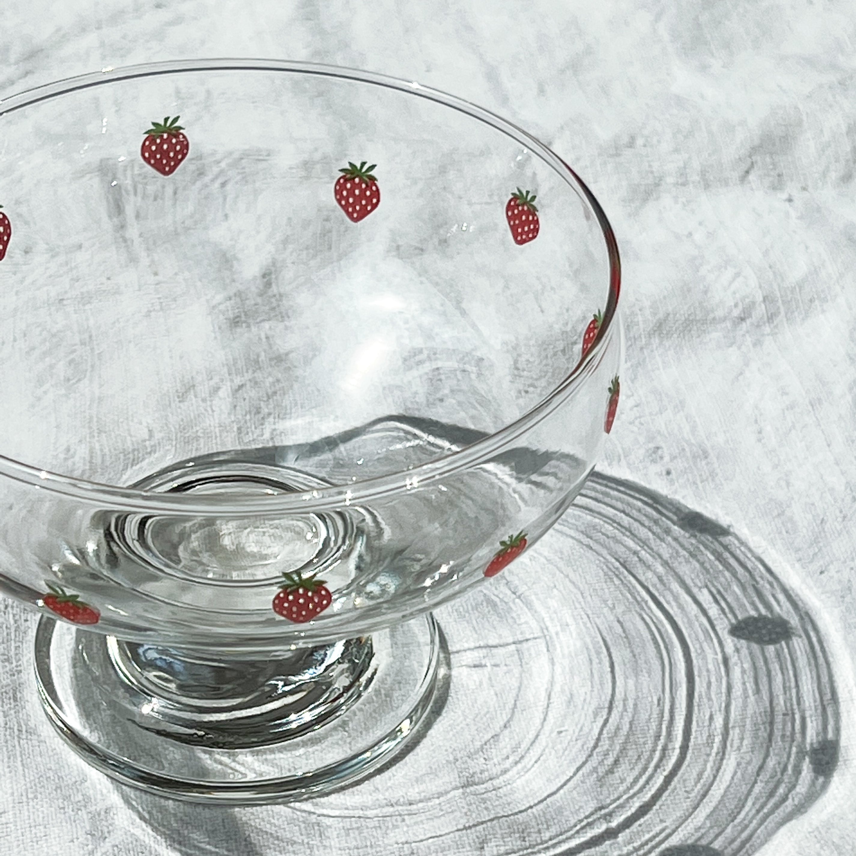 Strawberry Glass Bowls