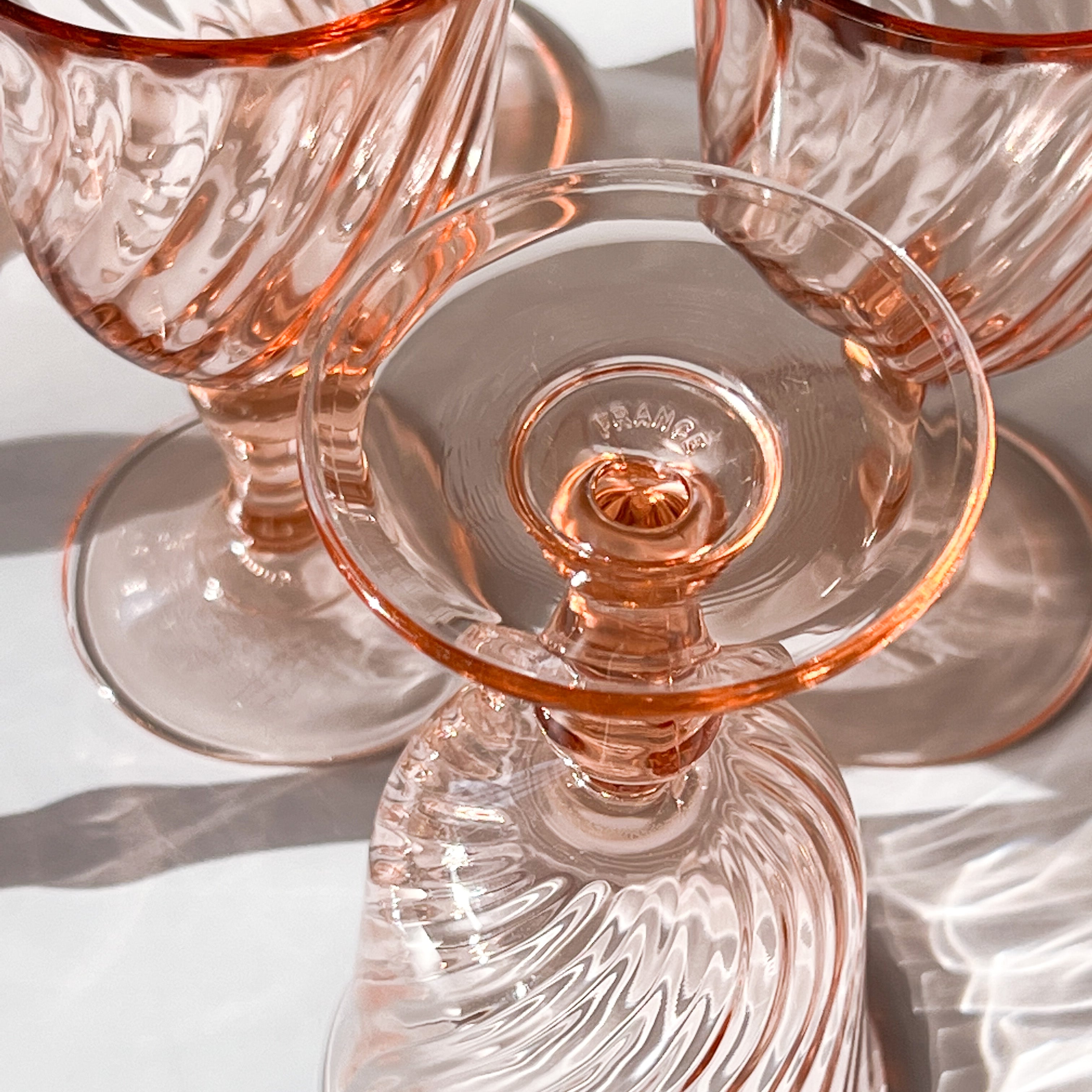 Rosaline Swirl Wine Glasses