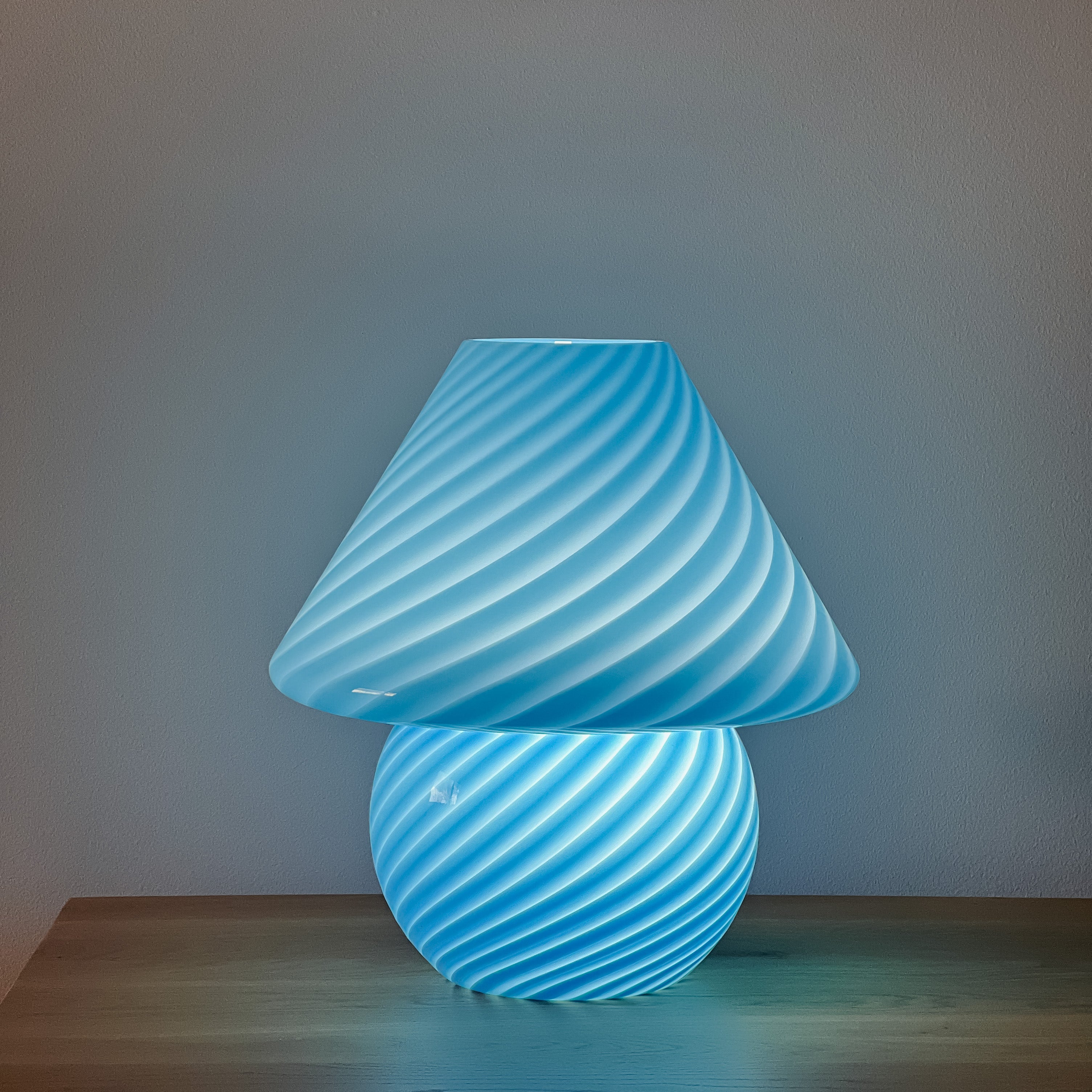 XL Blue Mushroom Lamp