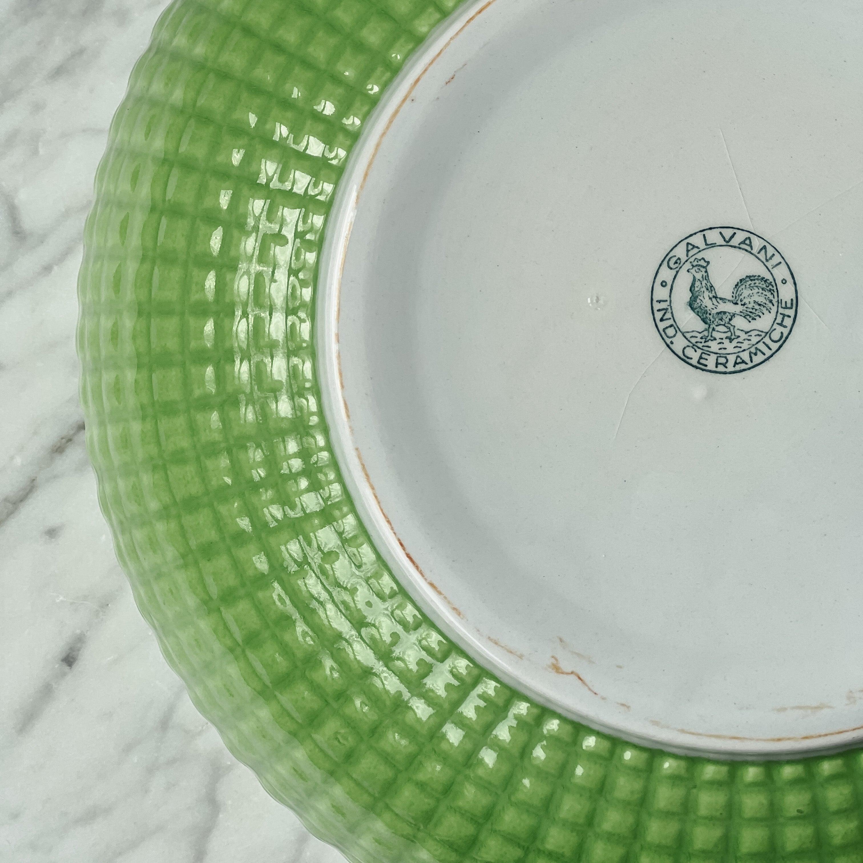 Vintage Galvani Quilted Bowl