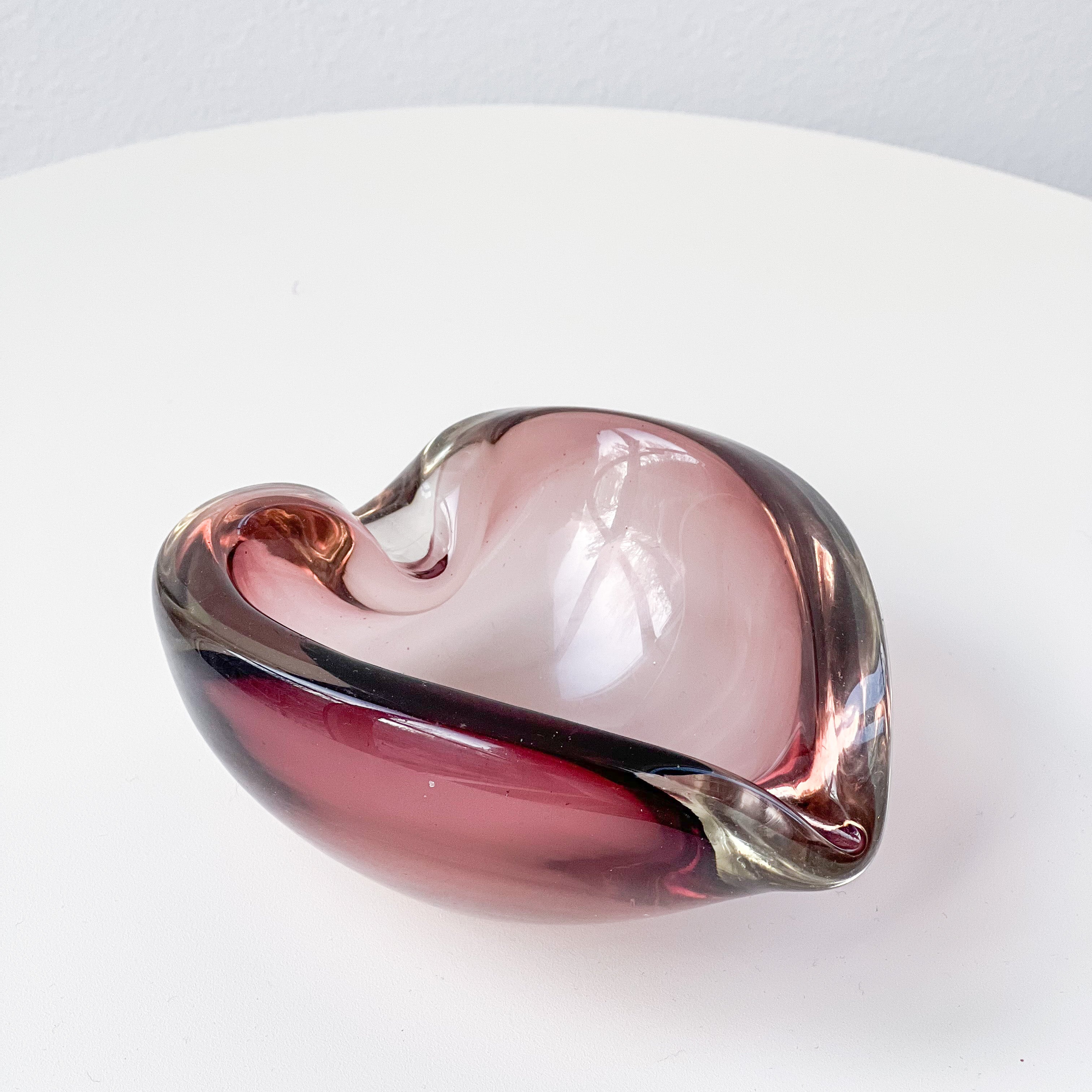 Heart-shaped Murano Dish