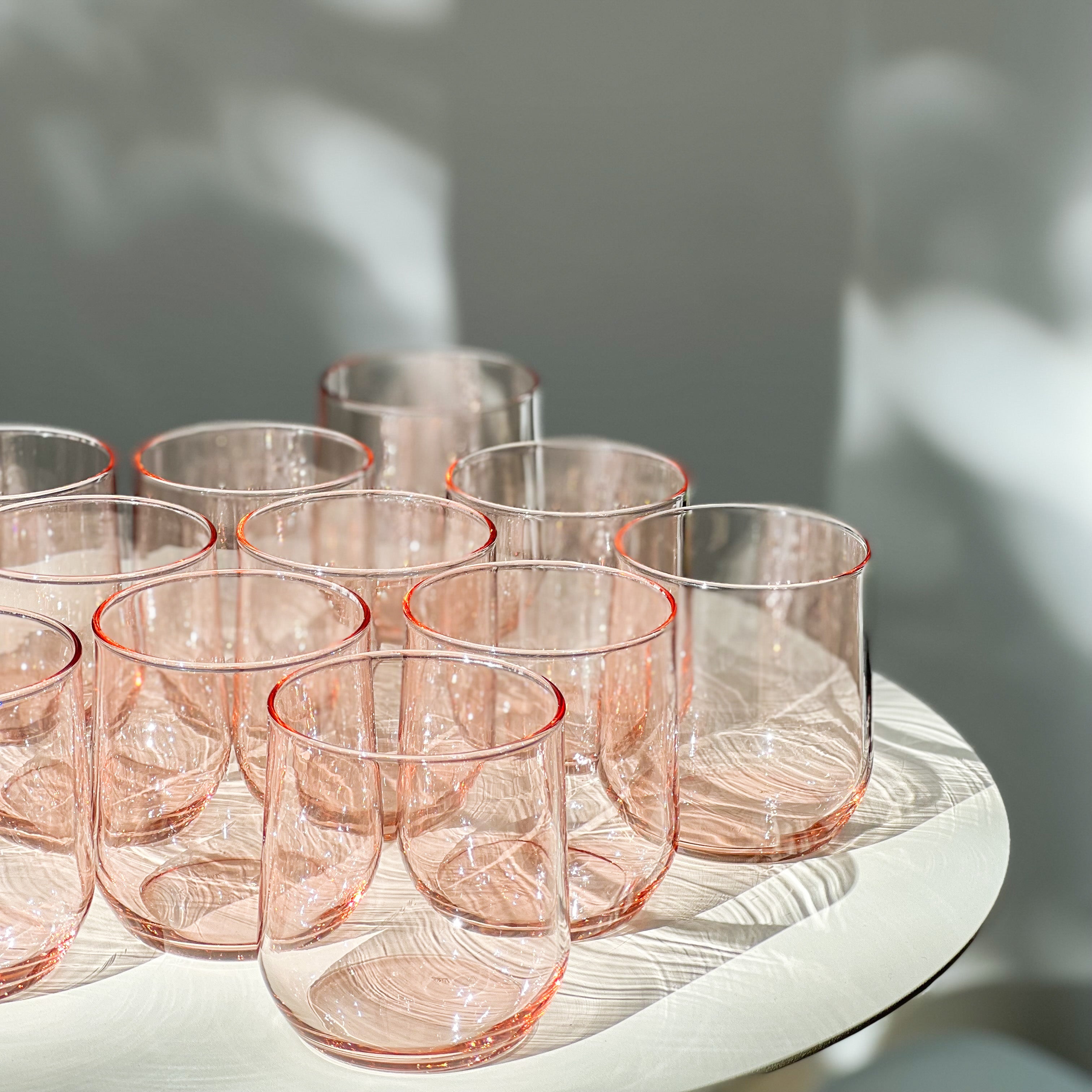 Blush Water Glasses