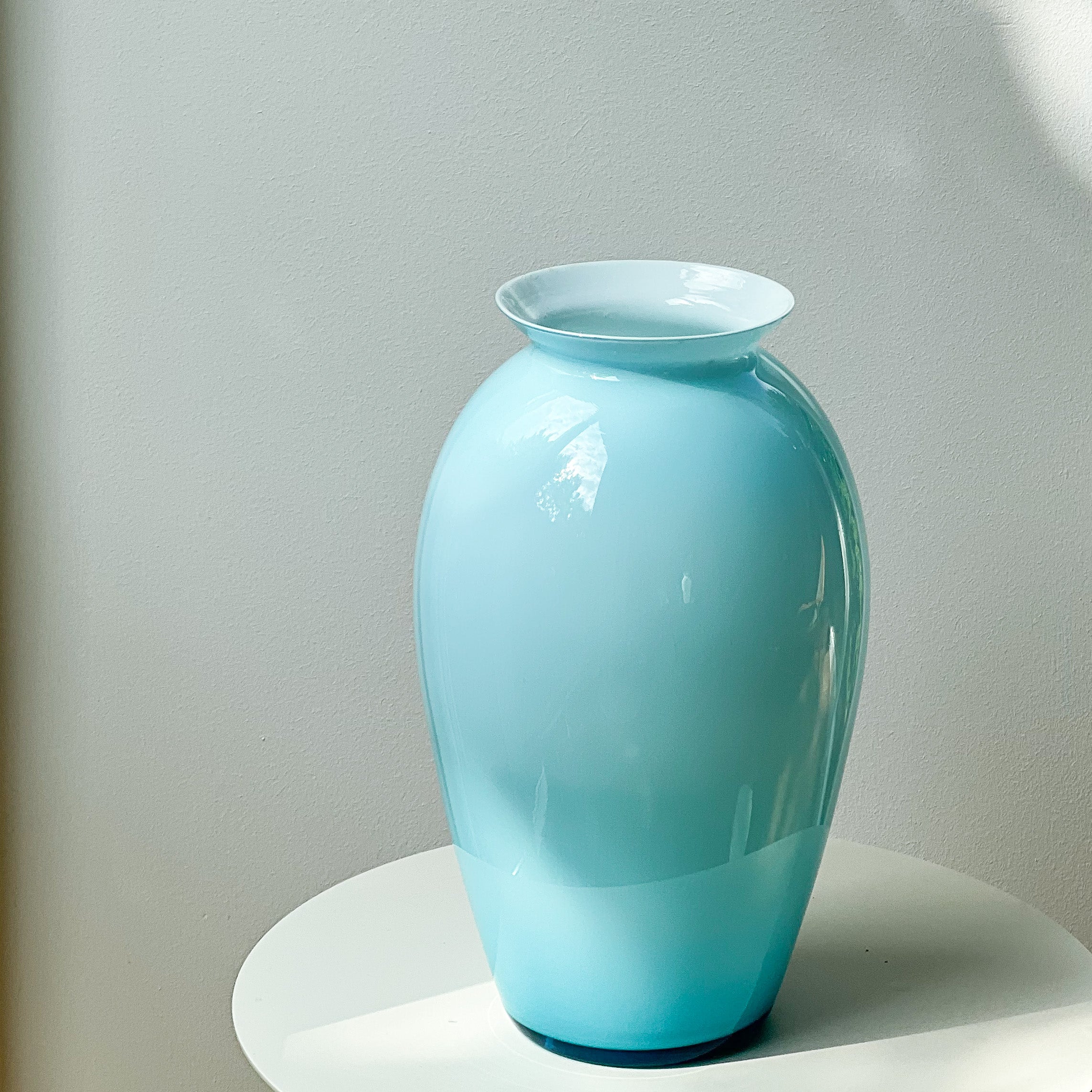 Aquamarine Glass Vase