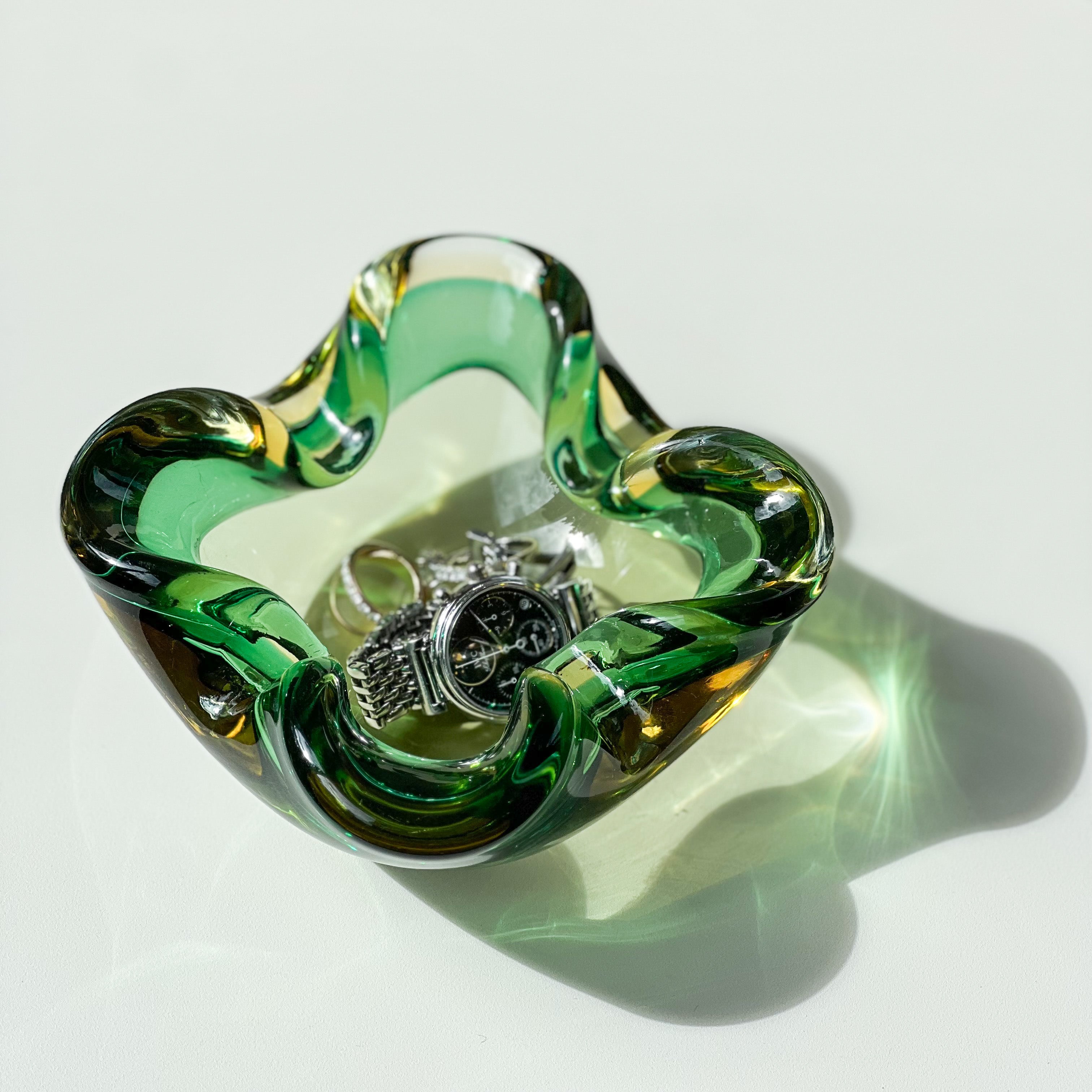 Green Murano Catchall