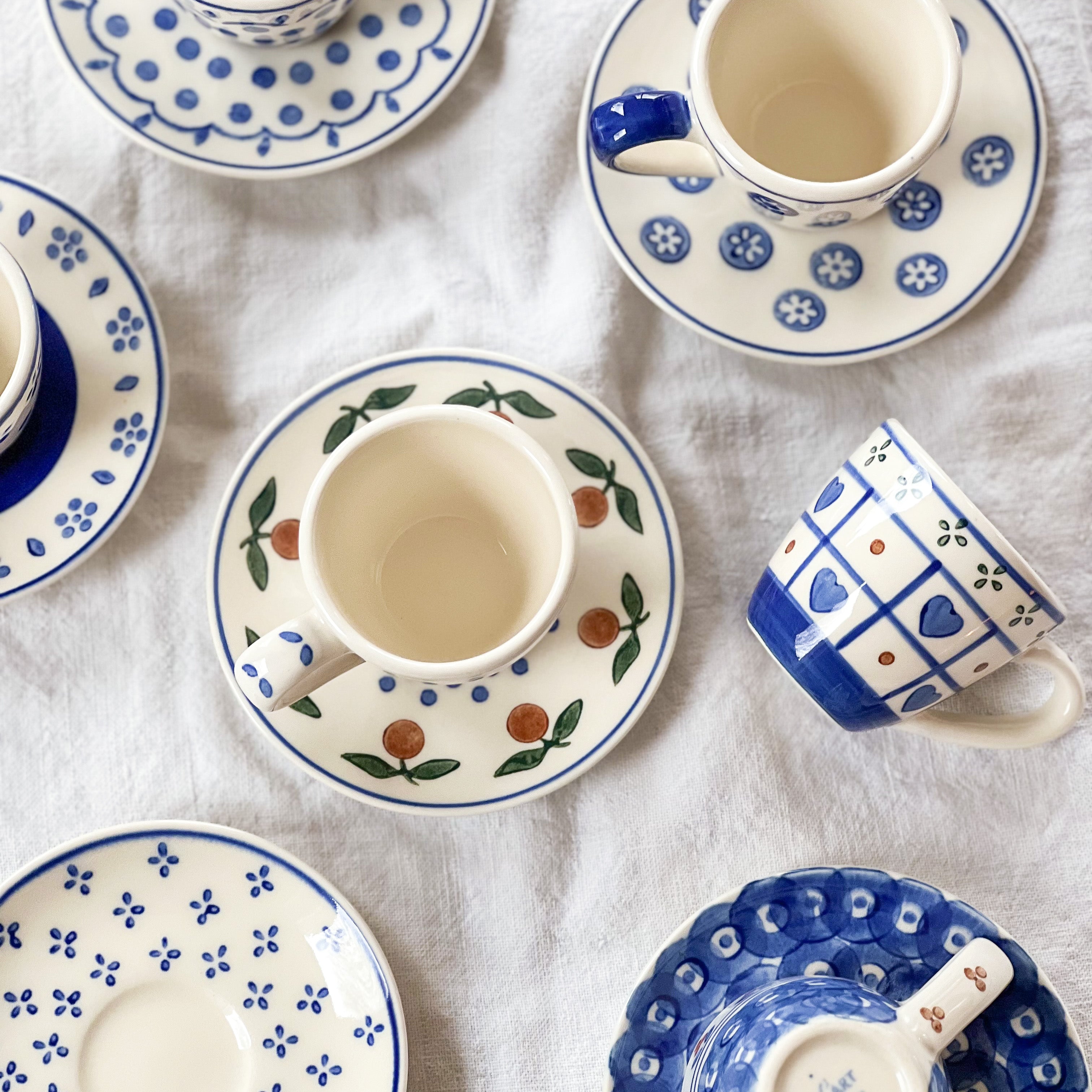 Hand-painted Espresso Set